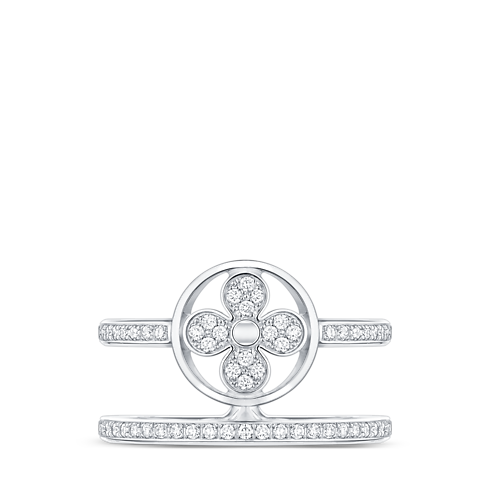 Anello Idylle Blossom a doppio filo, oro bianco e diamanti Gioielli Categorie Tutta la Gioielleria | LOUIS VUITTON (Zoom prodotto)
