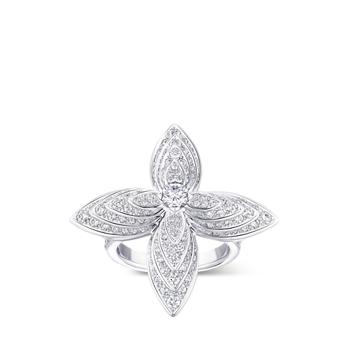 Gemelli Idylle Blossom, oro bianco e diamanti Les Extraordinaires Gioielli Orecchini | LOUIS VUITTON