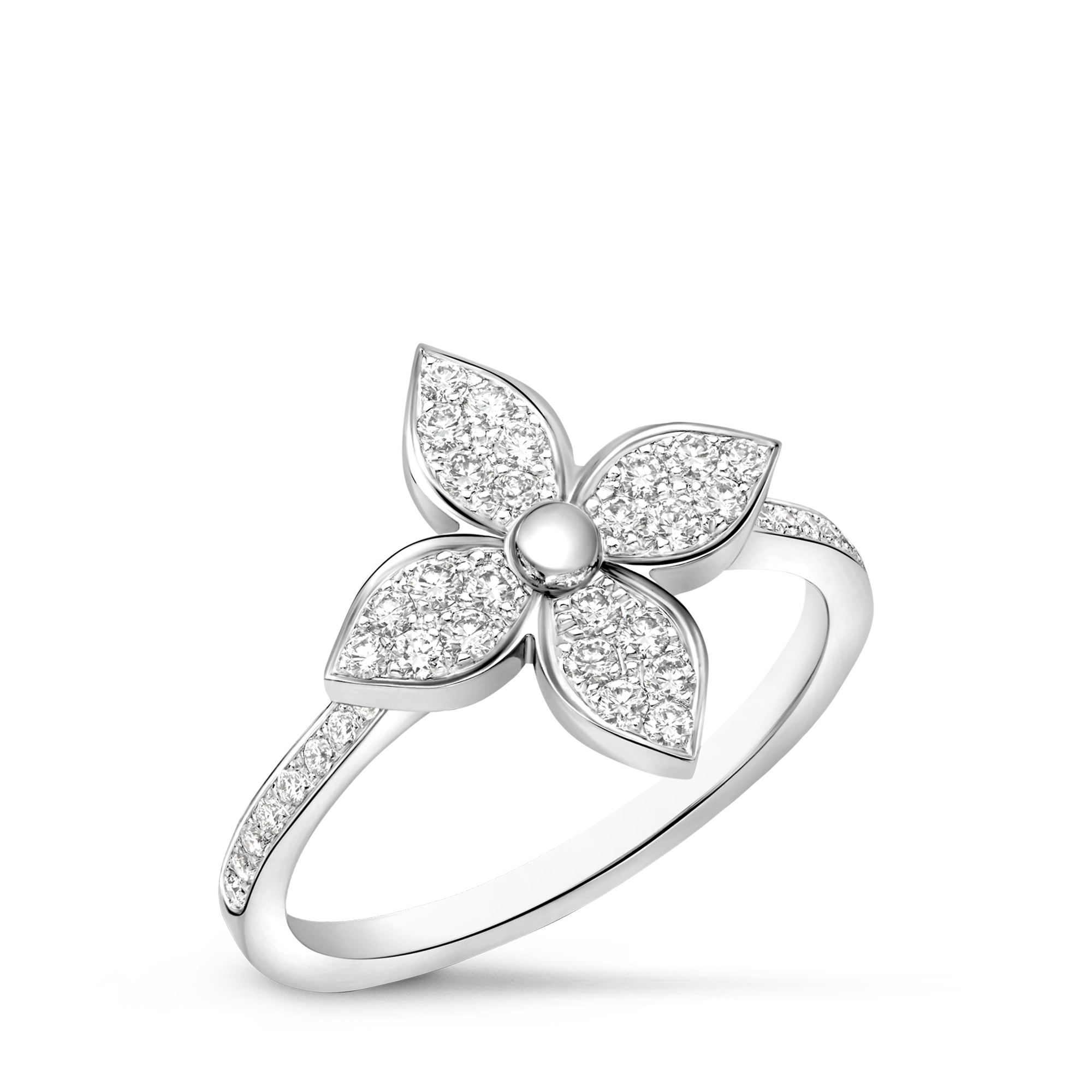 Anello Idylle Blossom, oro bianco e diamanti  Gioielli Categorie Tutta la Gioielleria | LOUIS VUITTON (Zoom prodotto)