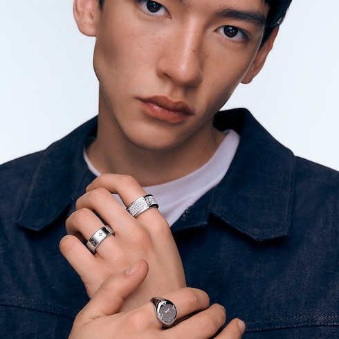 Anello Les Gastons Vuitton, oro bianco e diamanti Gioielli Categorie Anelli | LOUIS VUITTON (Zoom prodotto)