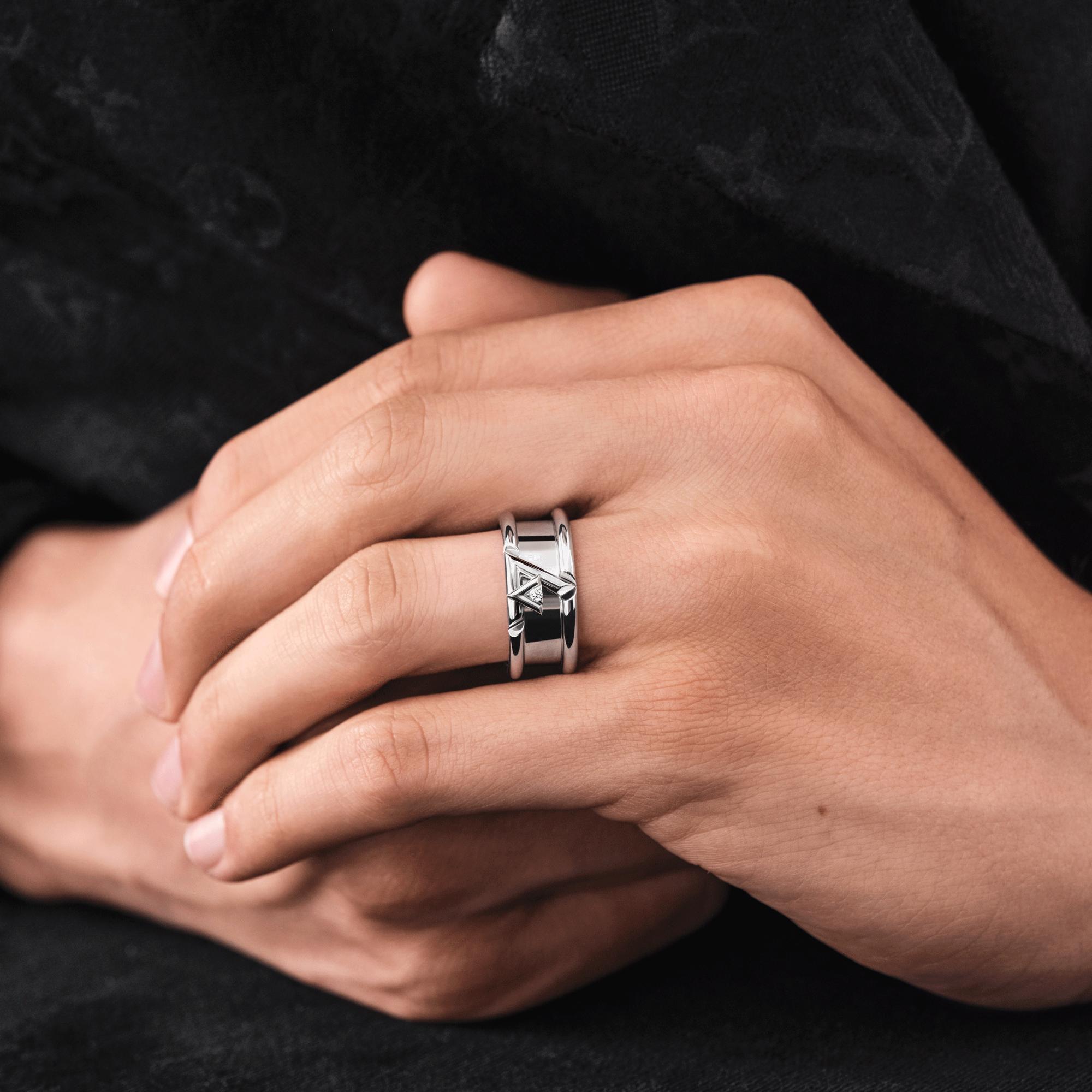 Anello LV Volt One, oro bianco e diamante - Gioielli | LOUIS VUITTON