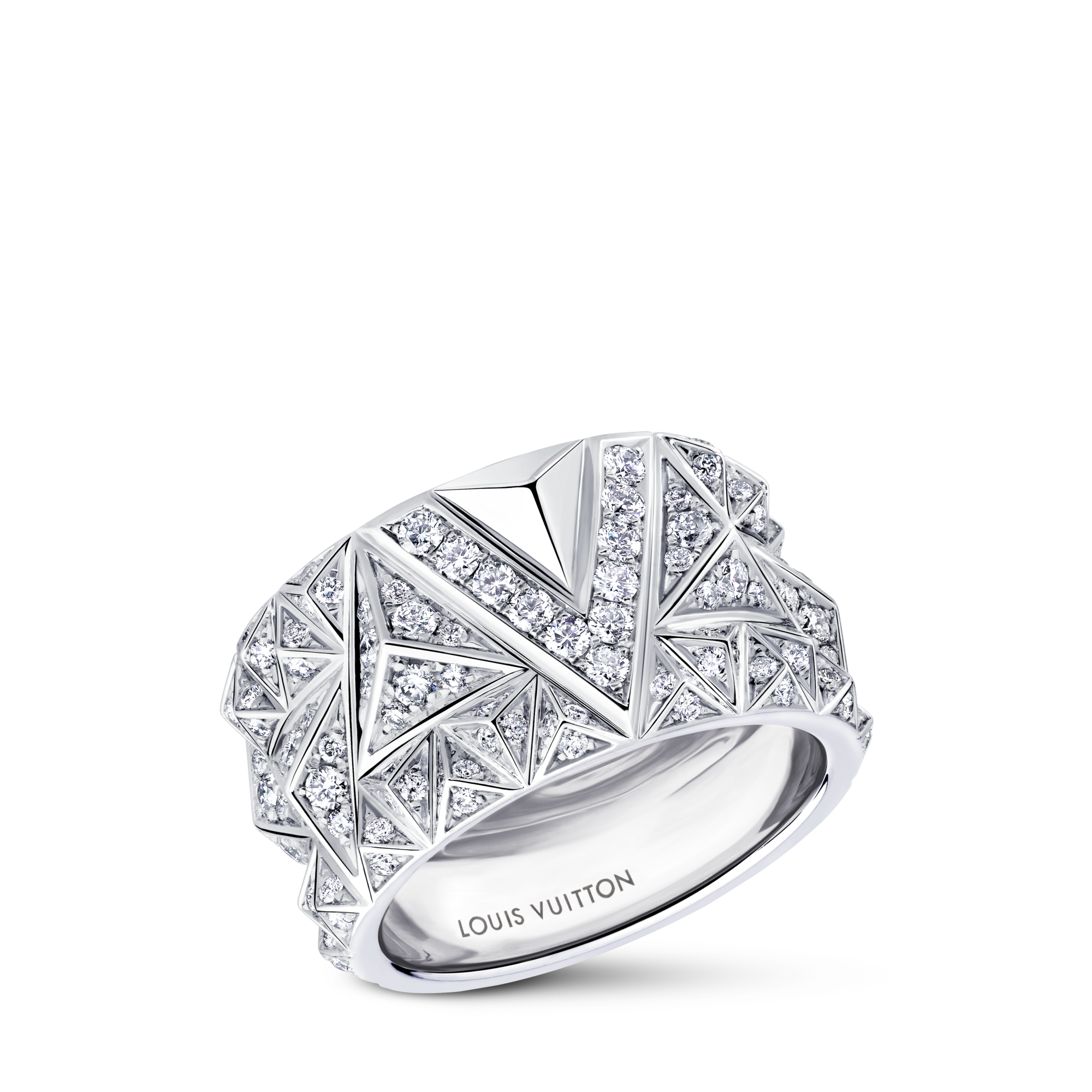 Anello Pure V, oro bianco e diamanti  Gioielli Categorie Anelli | LOUIS VUITTON (Zoom prodotto)