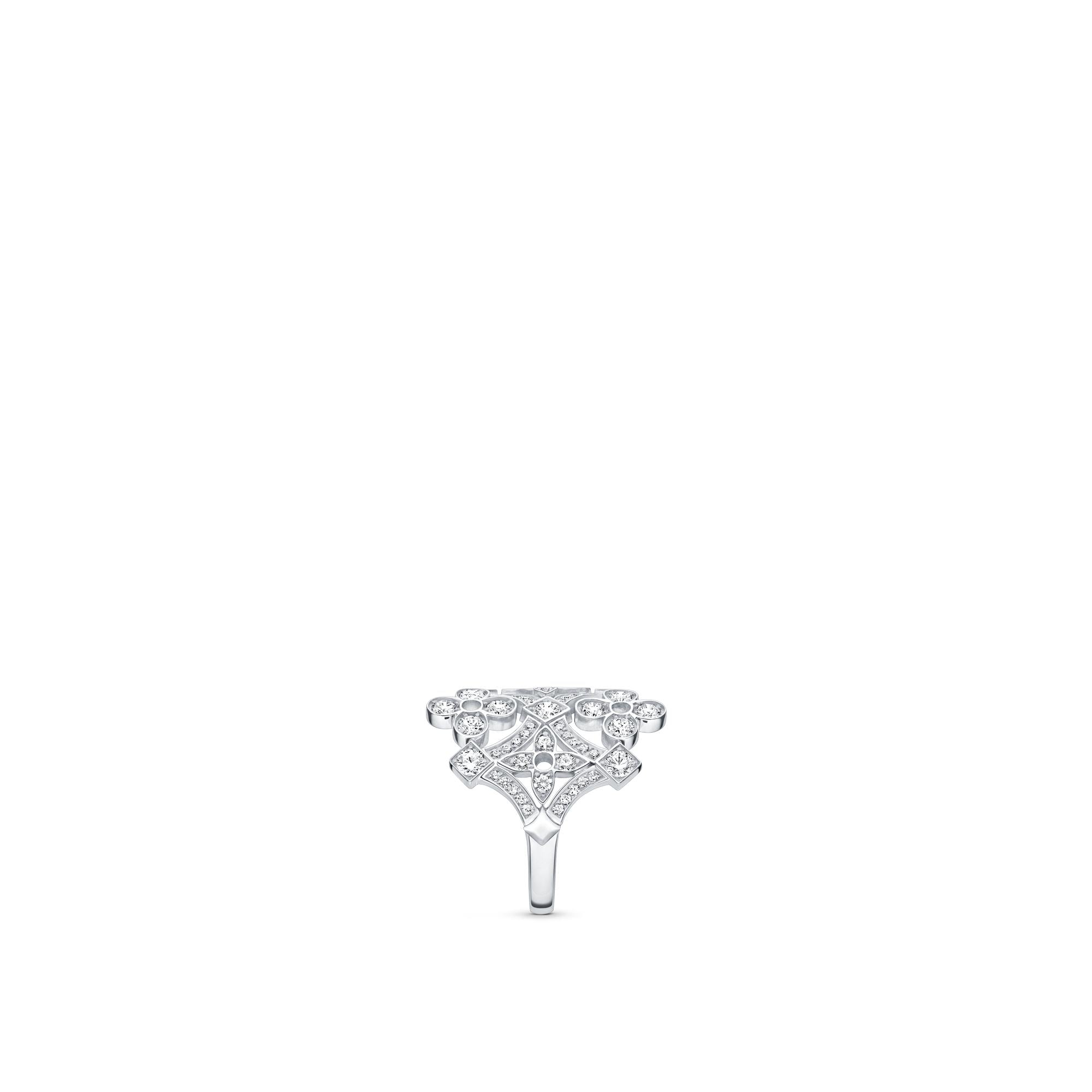 Anello spesso Dentelle, oro bianco e diamanti  Gioielli Categorie Tutta la Gioielleria | LOUIS VUITTON (Zoom prodotto)