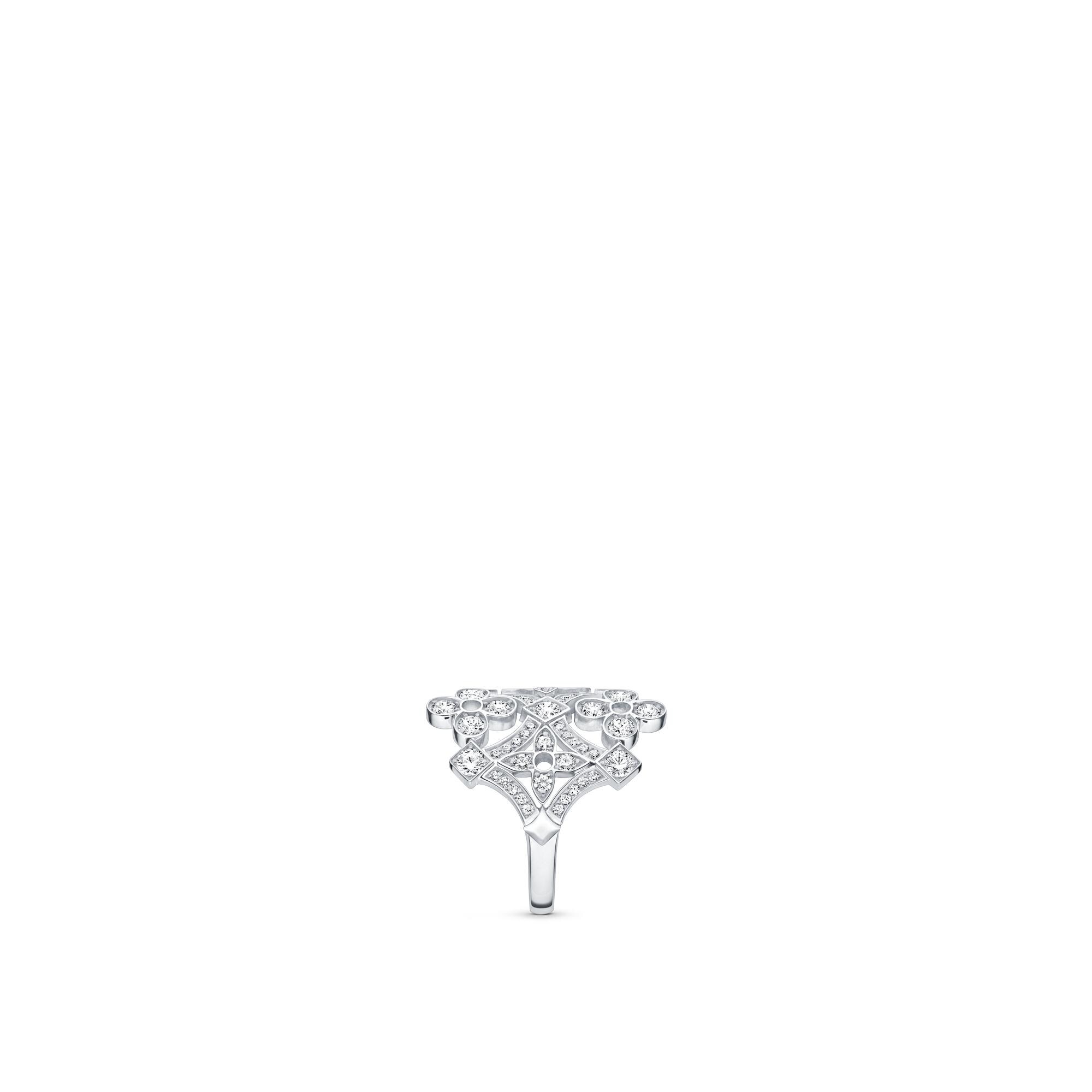 Anello spesso Dentelle, oro bianco e diamanti  Gioielli Categorie Tutta la Gioielleria | LOUIS VUITTON (Zoom prodotto)