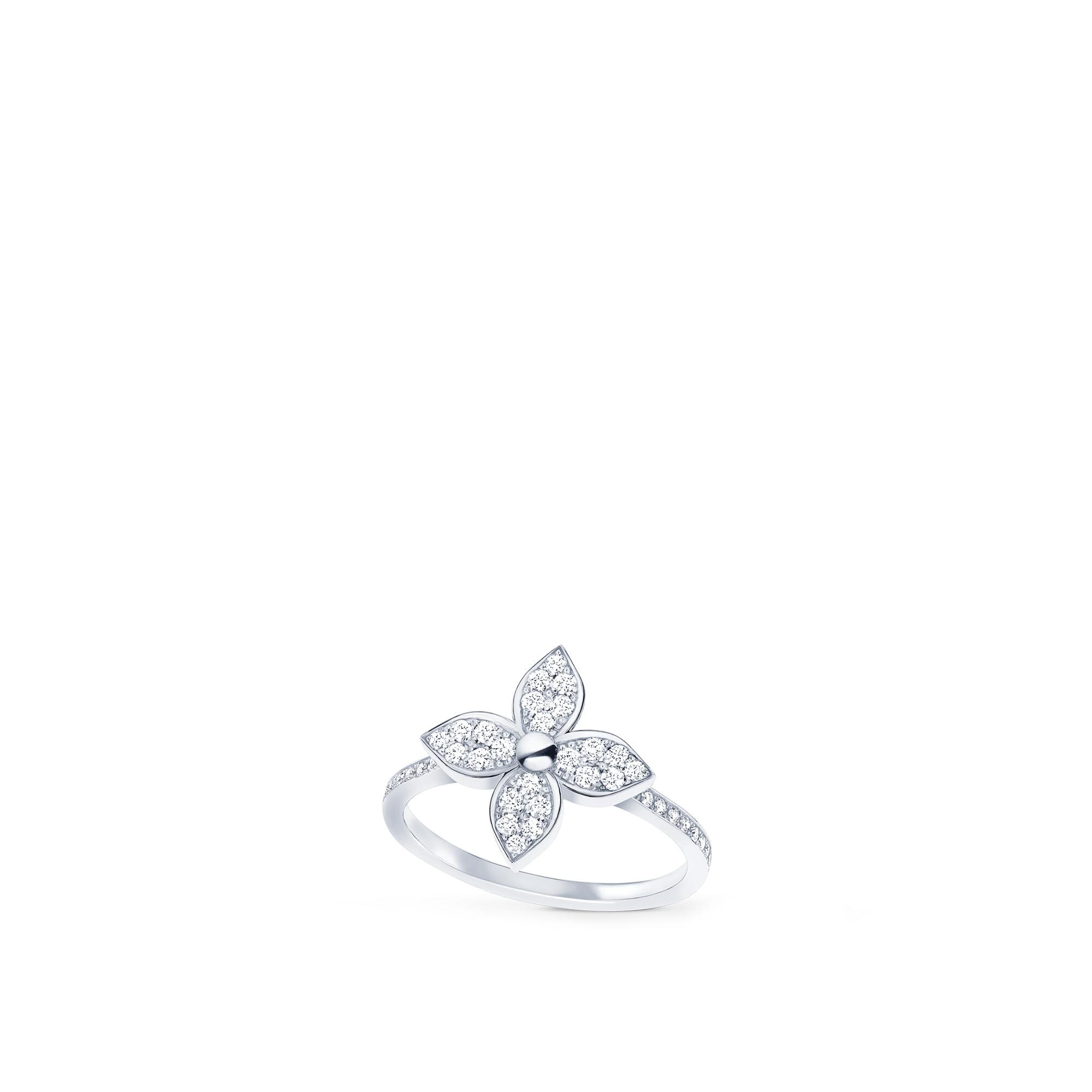 Anello Star Blossom, oro bianco e diamanti  Gioielli Categorie Tutta la Gioielleria | LOUIS VUITTON (Zoom prodotto)