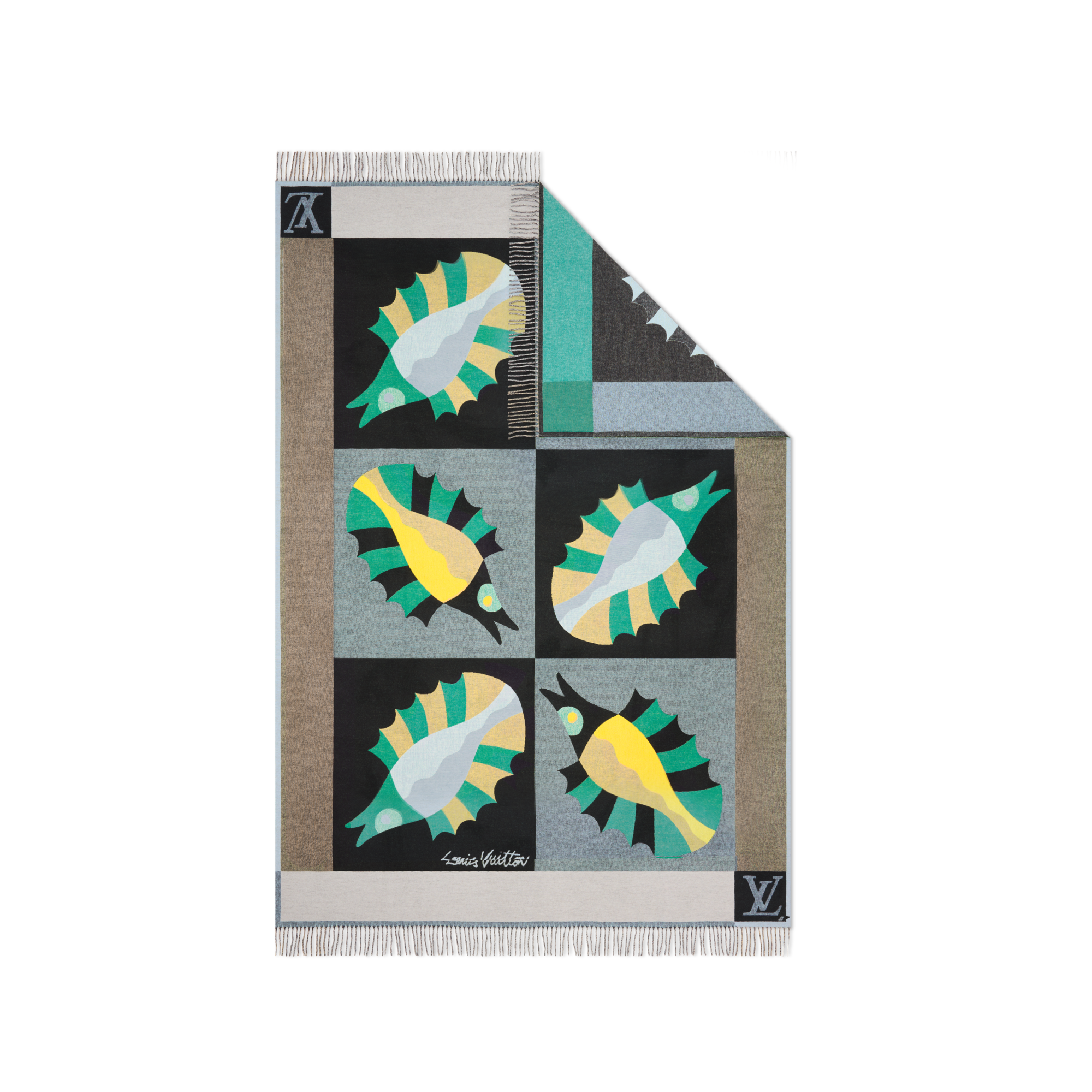Animali Fantastici Fish Throw Blanket  Bauli, Viaggio e Casa Casa e Art de la Table Accessori per la Casa | LOUIS VUITTON (Zoom prodotto)