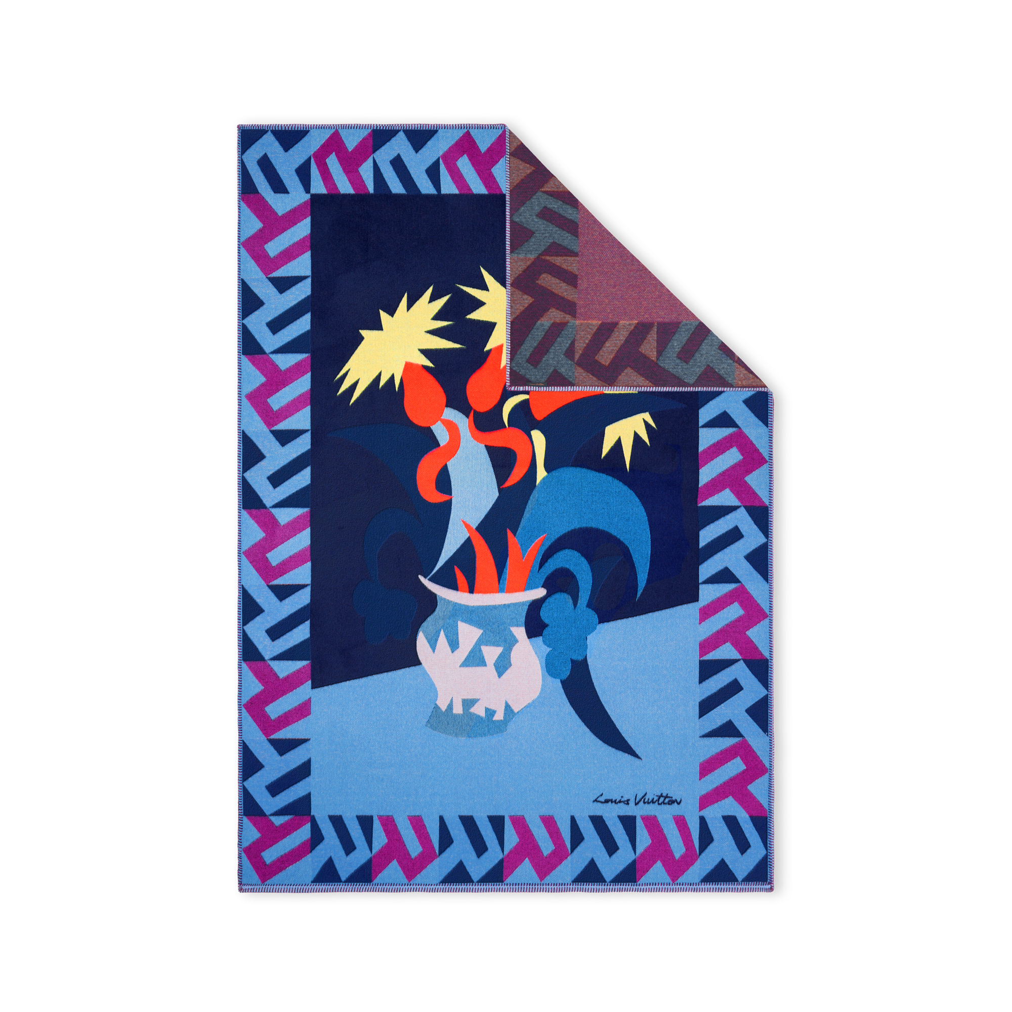 Animali Fantastici Flowers Throw Blanket  Bauli, Viaggio e Casa Casa e Art de la Table Accessori per la Casa | LOUIS VUITTON (Zoom prodotto)