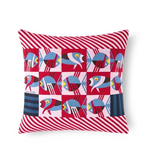 Animali Fantastici Striped Fish Cushion Bauli, Viaggio e Casa Casa e Art de la Table Accessori per la Casa | LOUIS VUITTON (Zoom prodotto)