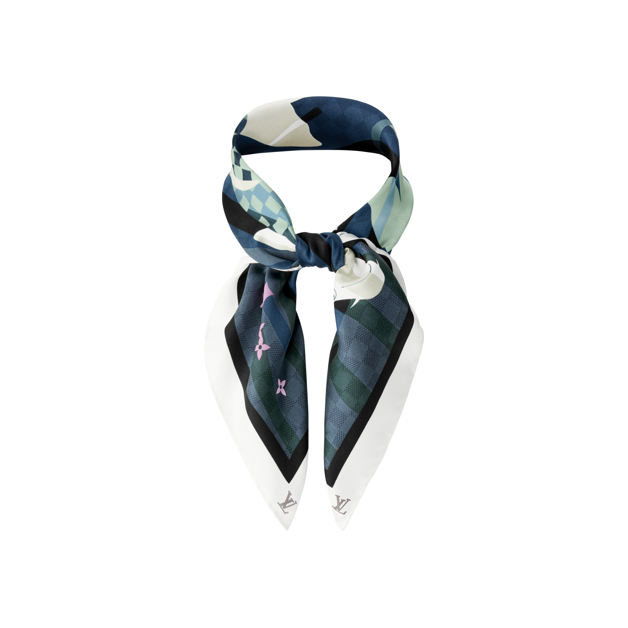 Bandana Damier Koi S00 Uomo Accessori Seta e bandane | LOUIS VUITTON (Zoom prodotto)