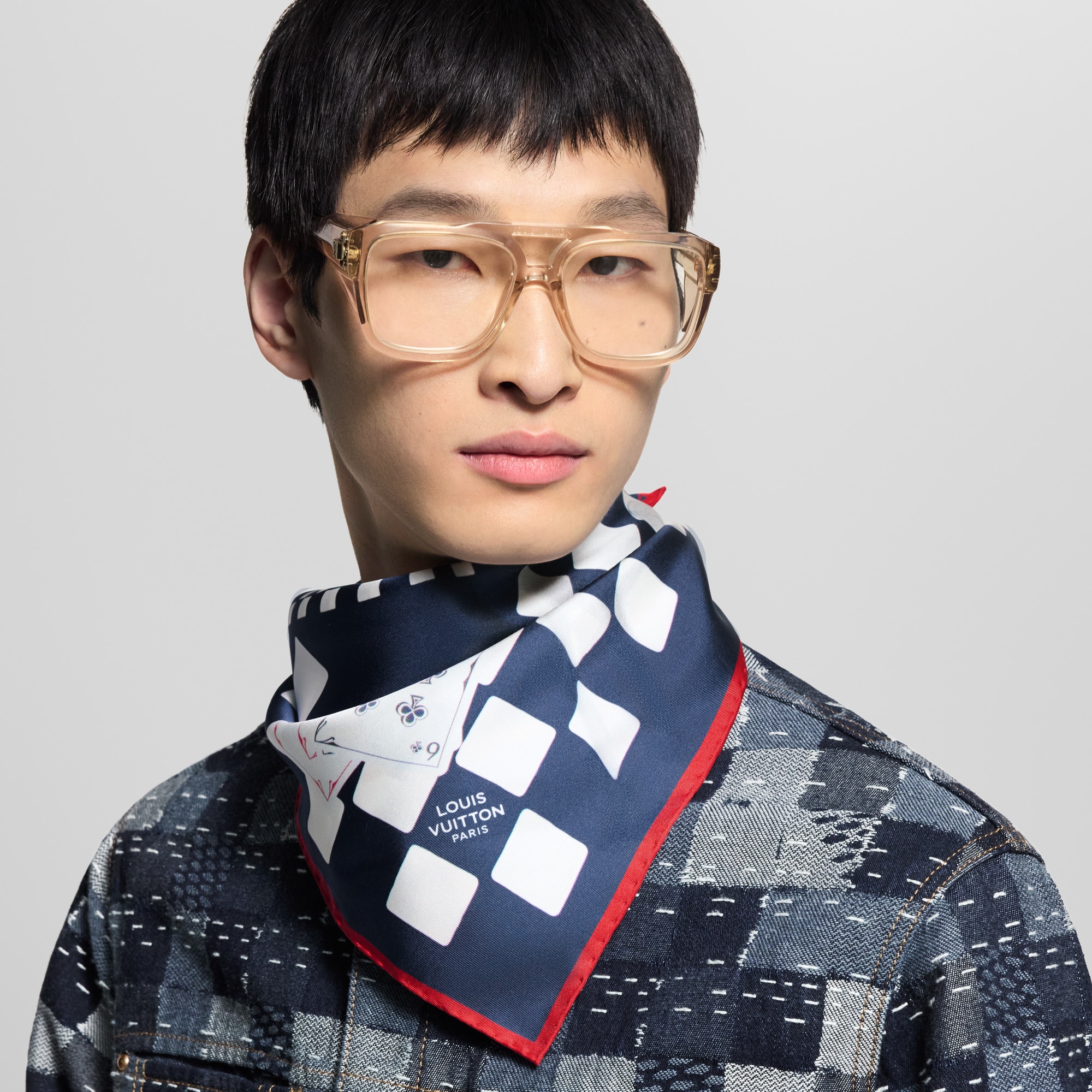 Bandana Game Scene S00 Uomo Accessori Seta e bandane | LOUIS VUITTON (Zoom prodotto)