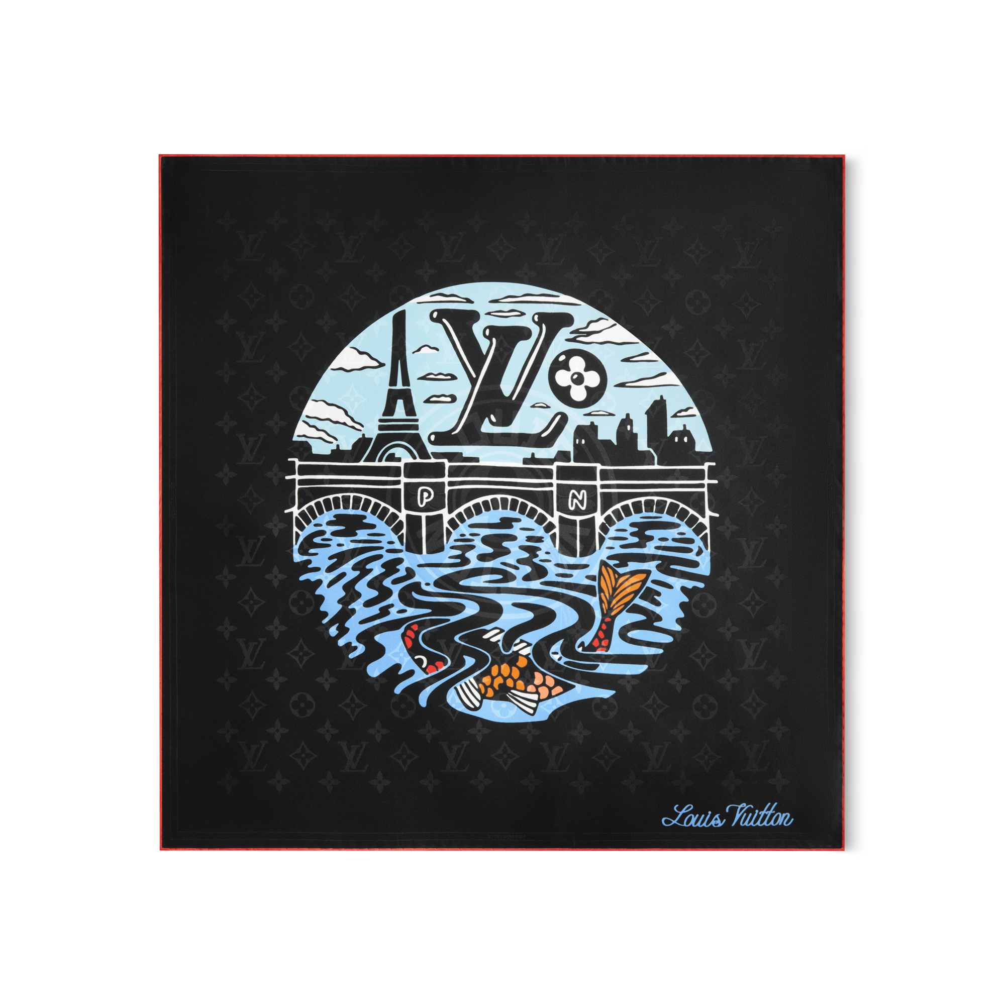 Bandana LV City Stamp S00 Uomo Accessori Seta e bandane | LOUIS VUITTON (Zoom prodotto)