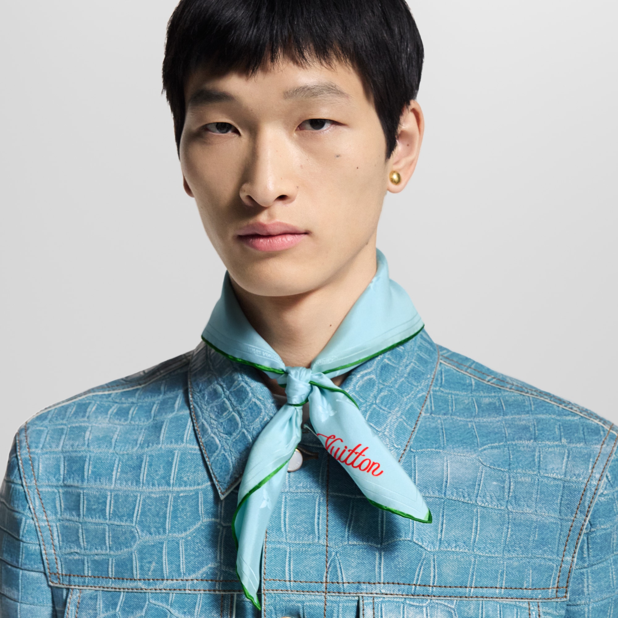 Bandana LV City Stamp S00 Uomo Accessori Seta e bandane | LOUIS VUITTON (Zoom prodotto)