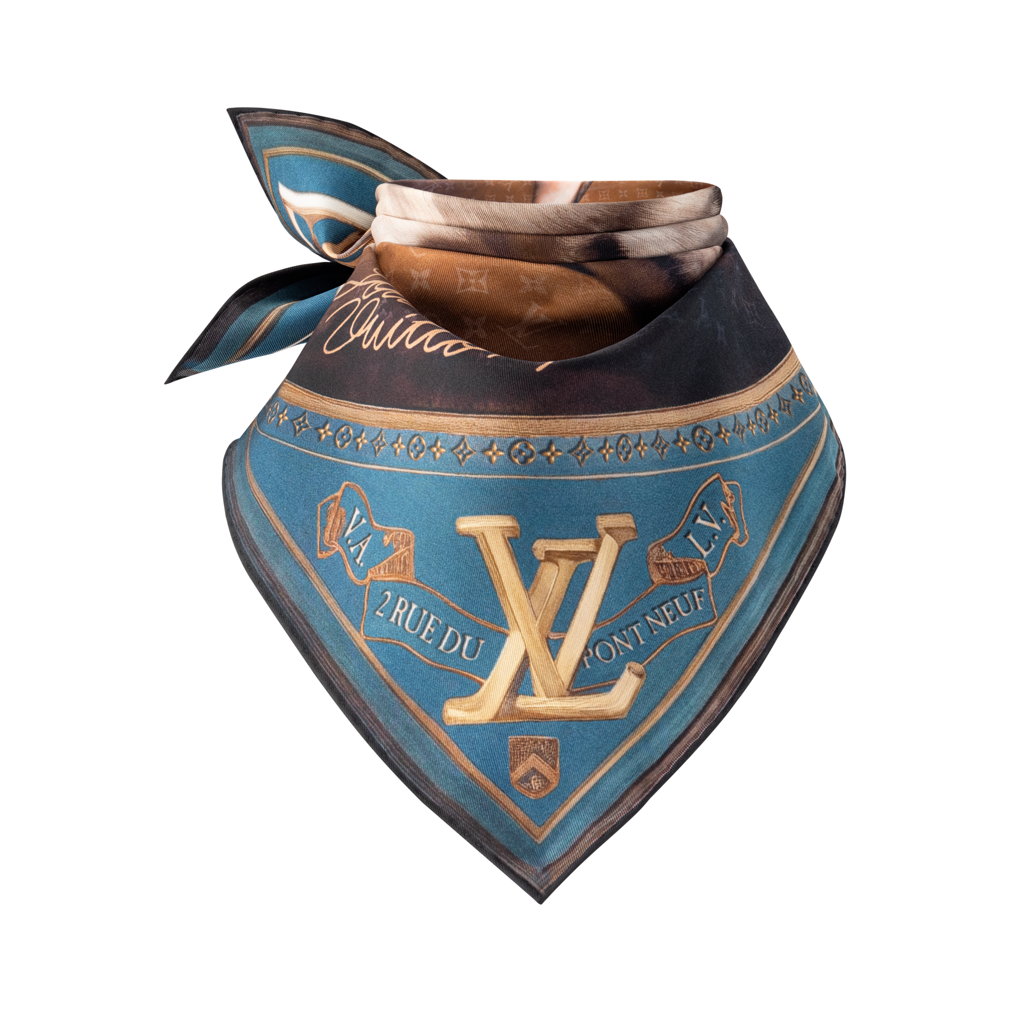 Bandana Portrait of a Dog S00 Uomo Accessori Seta e bandane | LOUIS VUITTON (Zoom prodotto)