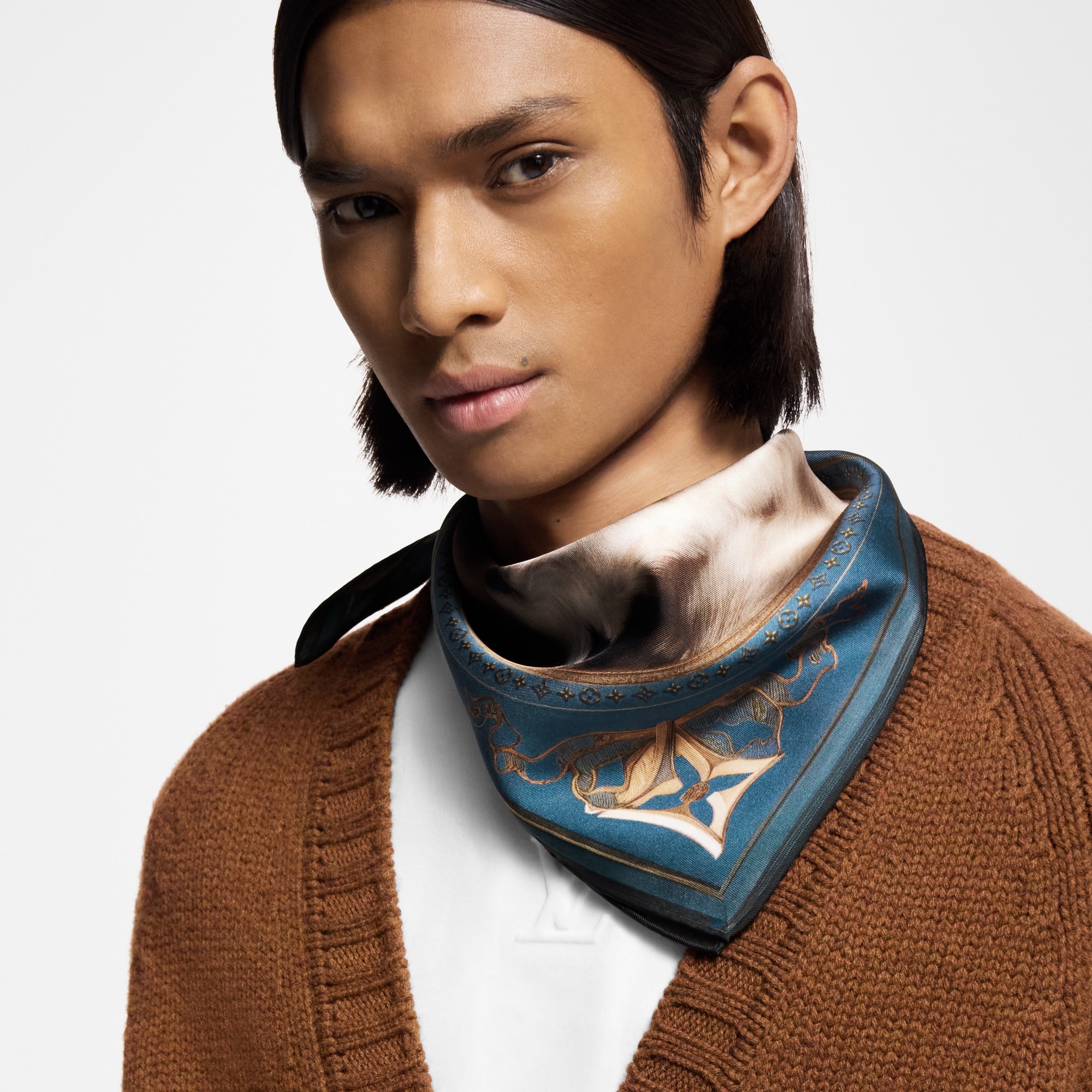 Bandana Portrait of a Dog S00 Uomo Accessori Seta e bandane | LOUIS VUITTON (Zoom prodotto)