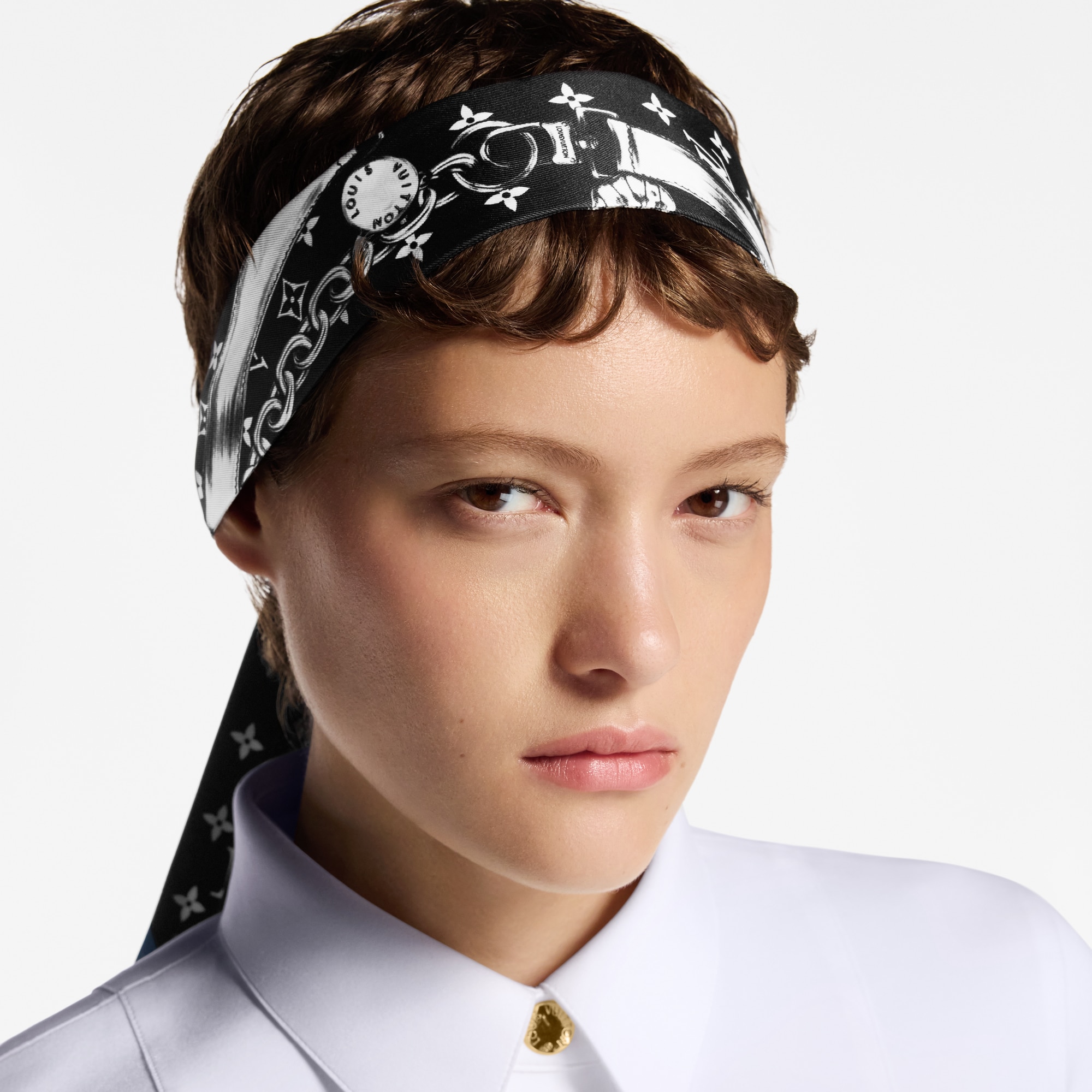 Bandeau Blooming Monogram BB S00 Donna Accessori Foulard in seta e Bandeaux | LOUIS VUITTON (Zoom prodotto)