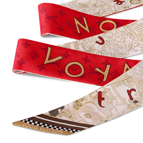 Bandeau Bon Voyage BB S00 Donna Accessori Foulard in seta e Bandeaux | LOUIS VUITTON (Zoom prodotto)