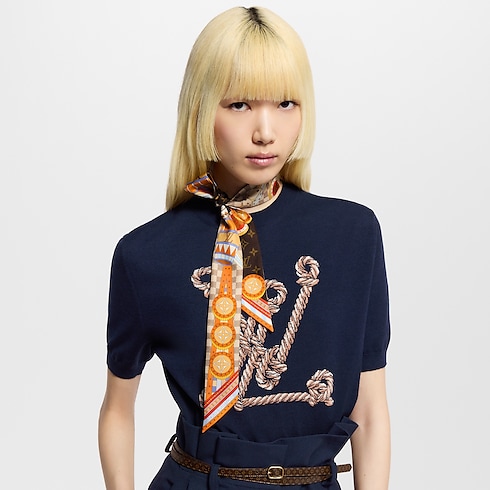 Bandeau Jeu De Voyage BB S00 Donna Accessori Foulard in seta e Bandeaux | LOUIS VUITTON (Zoom prodotto)