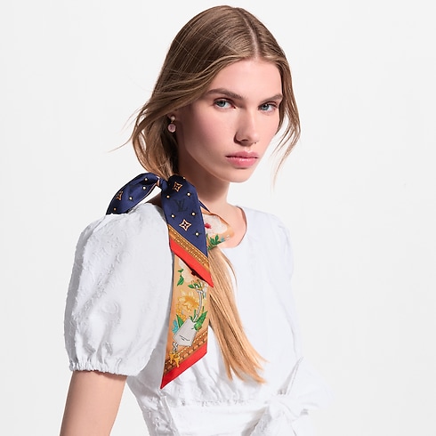 Bandeau LV En Fleurs BB S00 Donna Accessori Foulard in seta e Bandeaux | LOUIS VUITTON (Zoom prodotto)