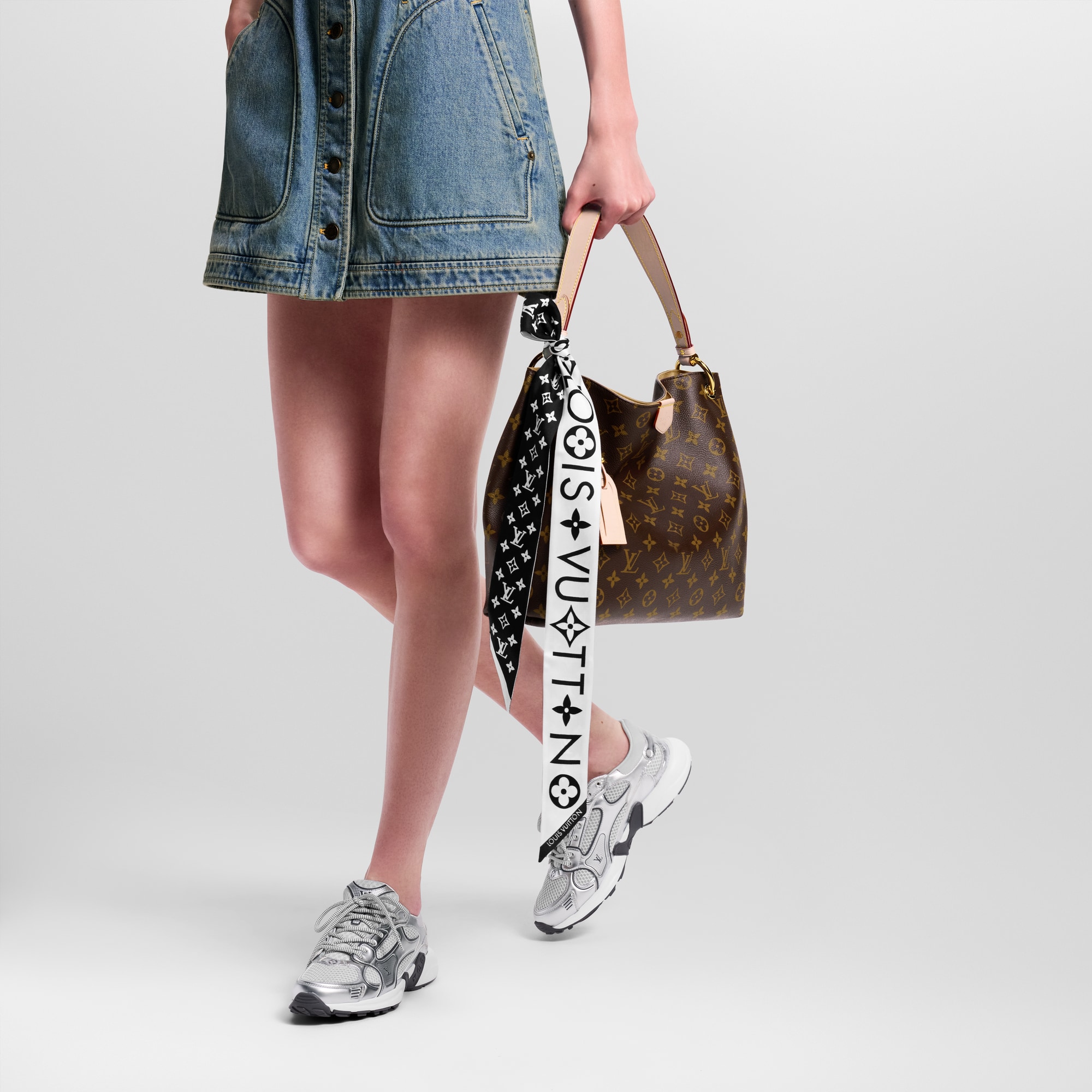 Bandeau Monogram Infinity Bb S00 Donna Accessori Foulard in seta e Bandeaux | LOUIS VUITTON (Zoom prodotto)