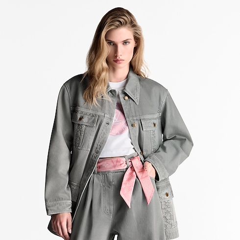 Bandeau Monogram Infinity Denim BB S00 Donna Accessori Foulard in seta e Bandeaux | LOUIS VUITTON (Zoom prodotto)