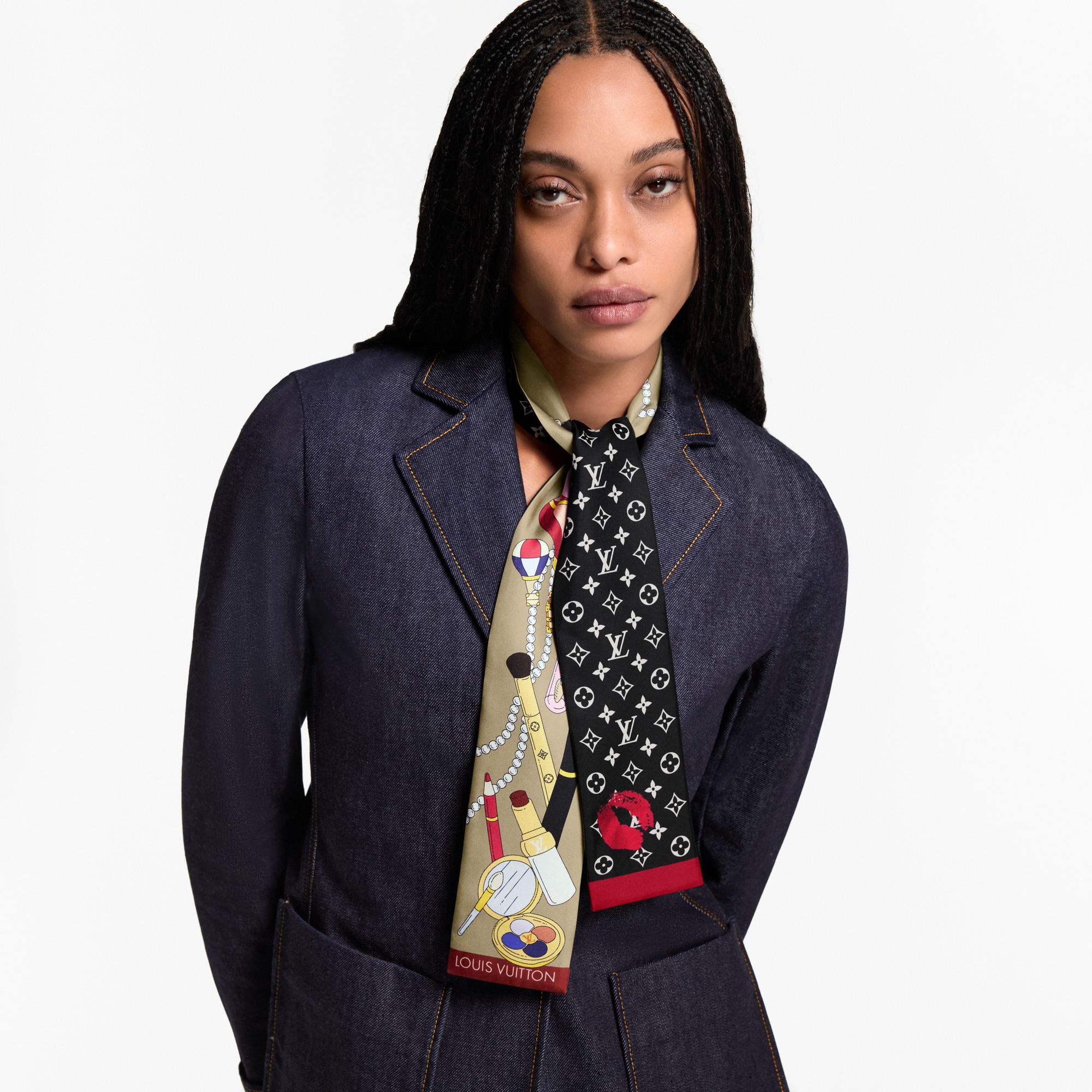 Bandeau Paris En Beauté S00 Donna Accessori Foulard in seta e Bandeaux | LOUIS VUITTON (Zoom prodotto)