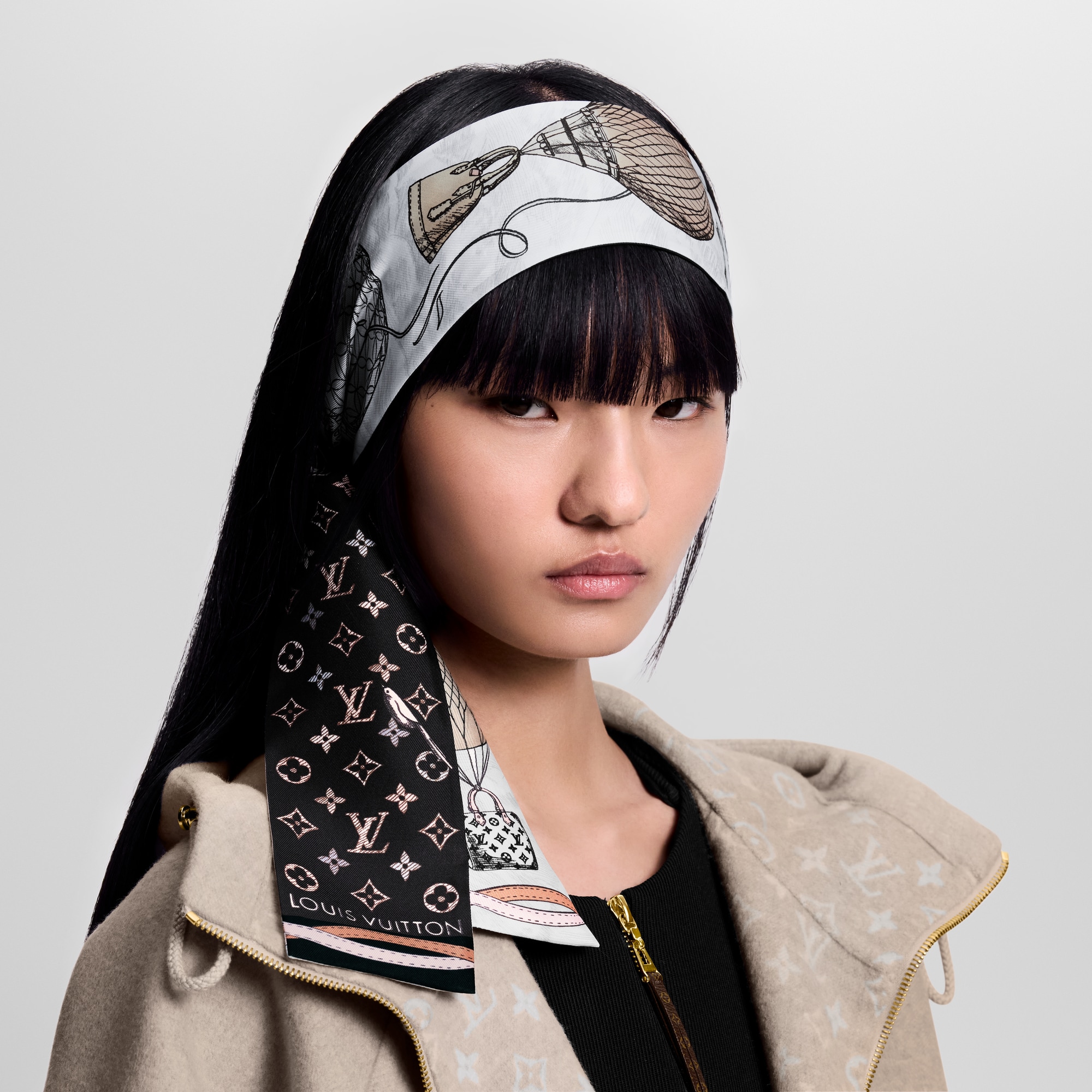 Bandeau Up And Away S00 Donna Accessori Foulard in seta e Bandeaux | LOUIS VUITTON (Zoom prodotto)