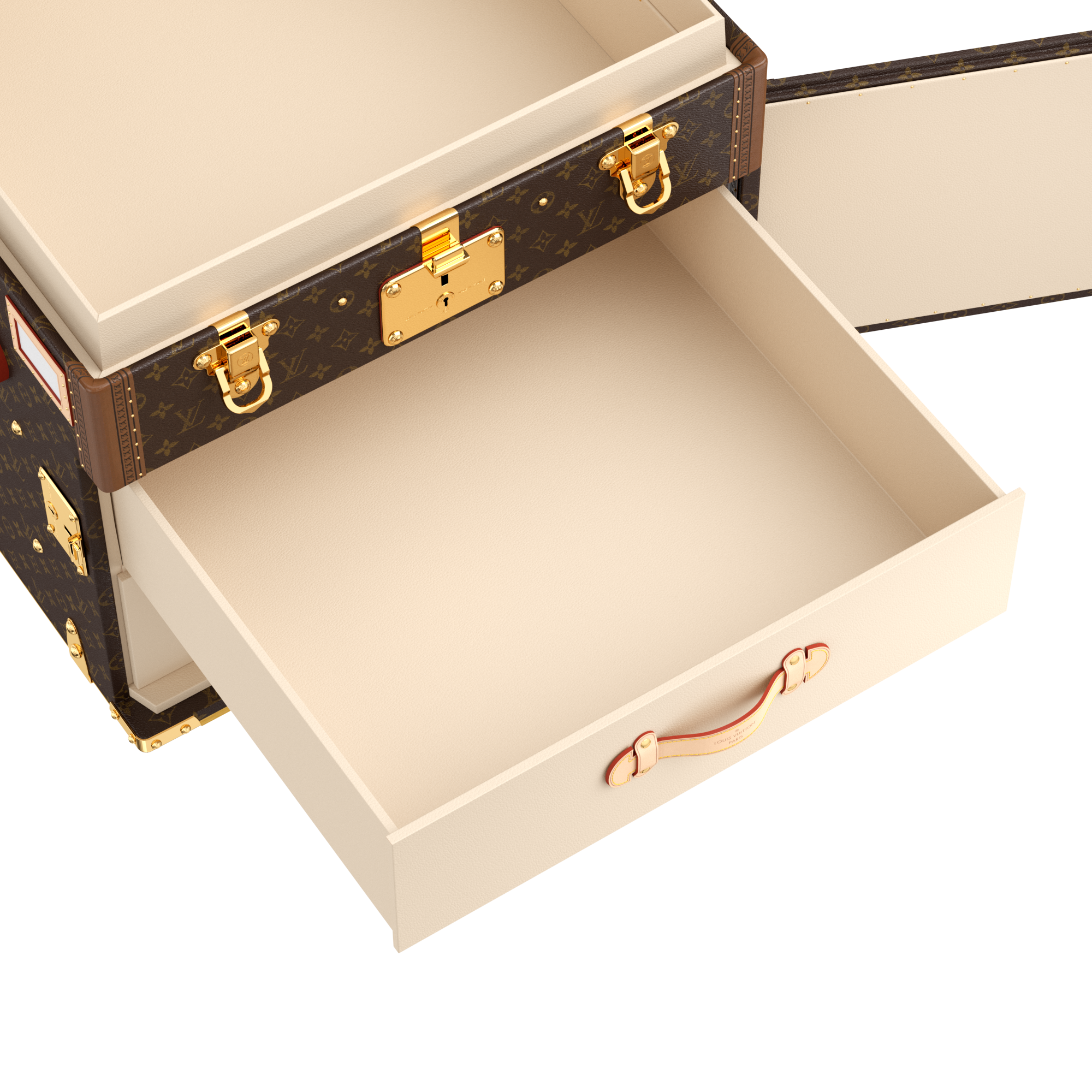 Baule Courrier Lozine Carré Droite Tela Monogram Bauli, Viaggio e Casa Bauli e Contenitori Bauli e Valigie | LOUIS VUITTON (Zoom prodotto)