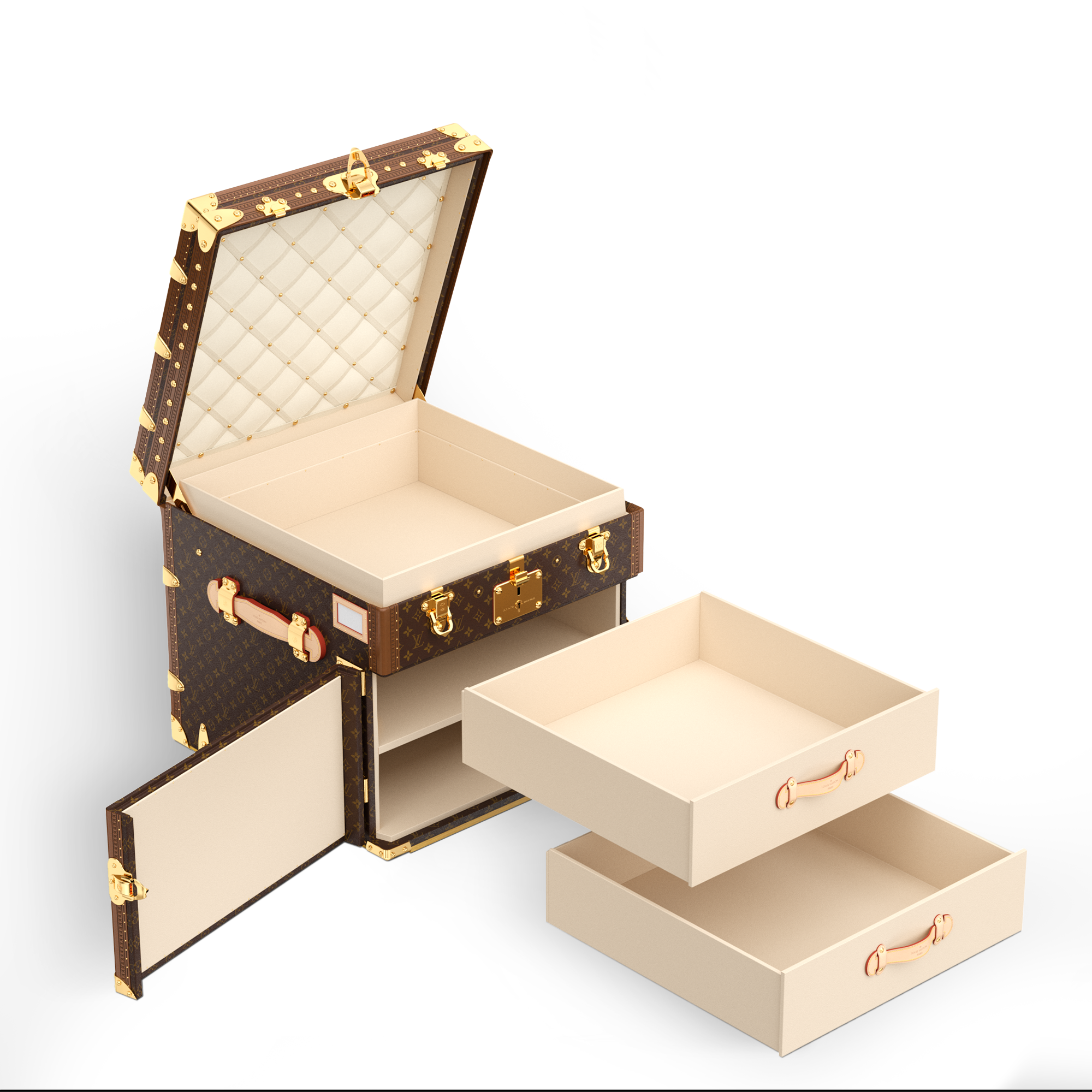 Baule Courrier Lozine Carré Gauche Tela Monogram Bauli, Viaggio e Casa Bauli e Contenitori Bauli e Valigie | LOUIS VUITTON (Zoom prodotto)