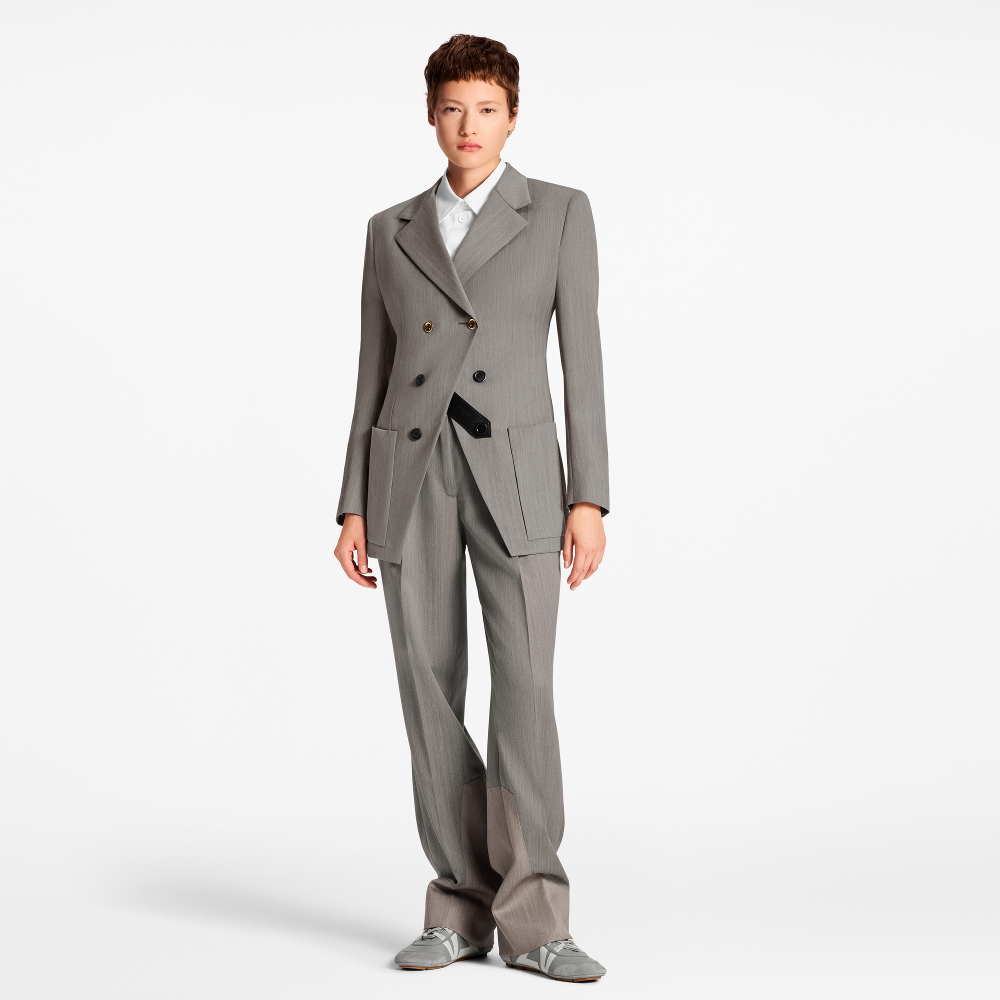 Blazer asimmetrico doppio petto  Donna Abbigliamento Cappotti e Giacche | LOUIS VUITTON (Zoom prodotto)