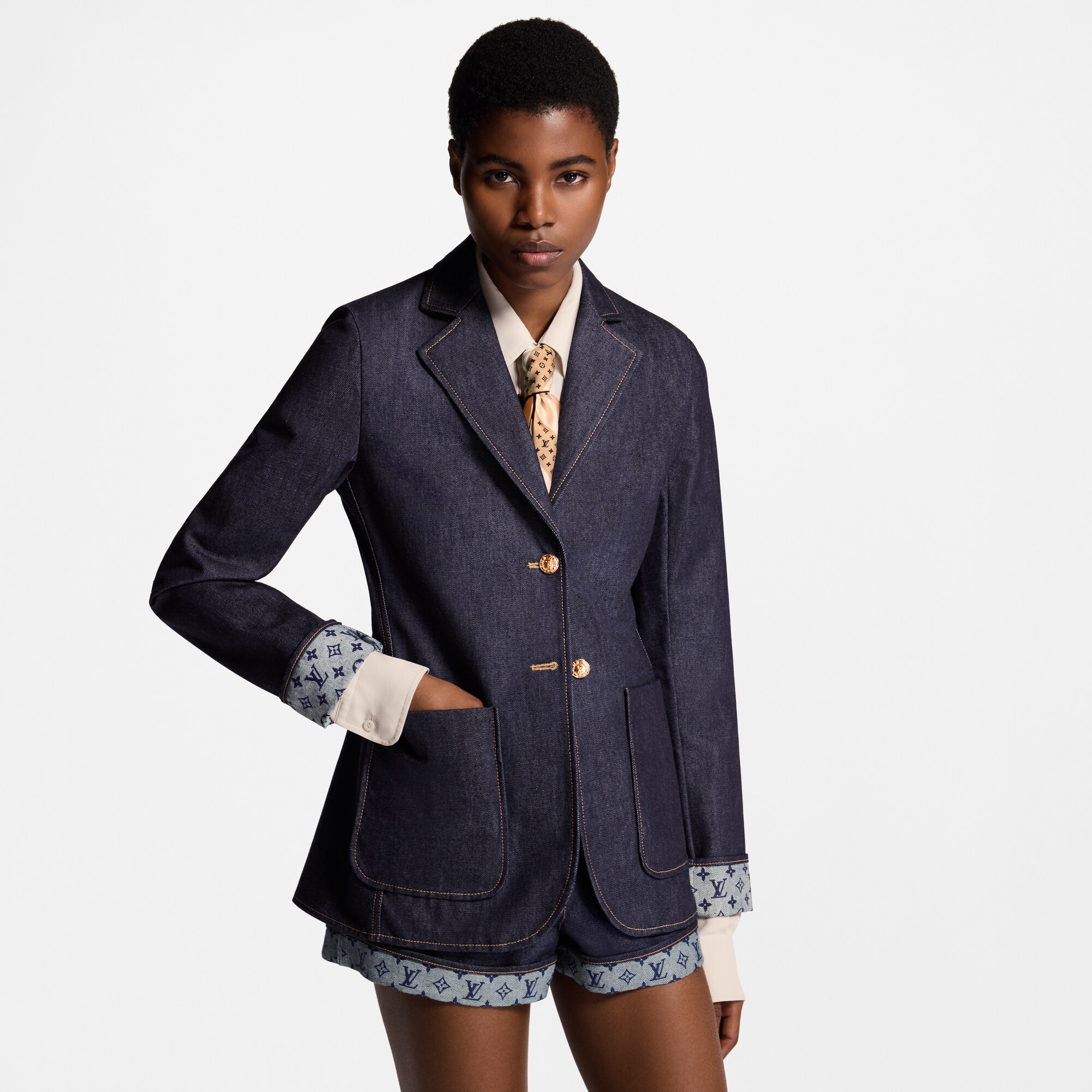 Blazer Bon Ton in denim  Donna Abbigliamento Cappotti e Giacche | LOUIS VUITTON (Zoom prodotto)