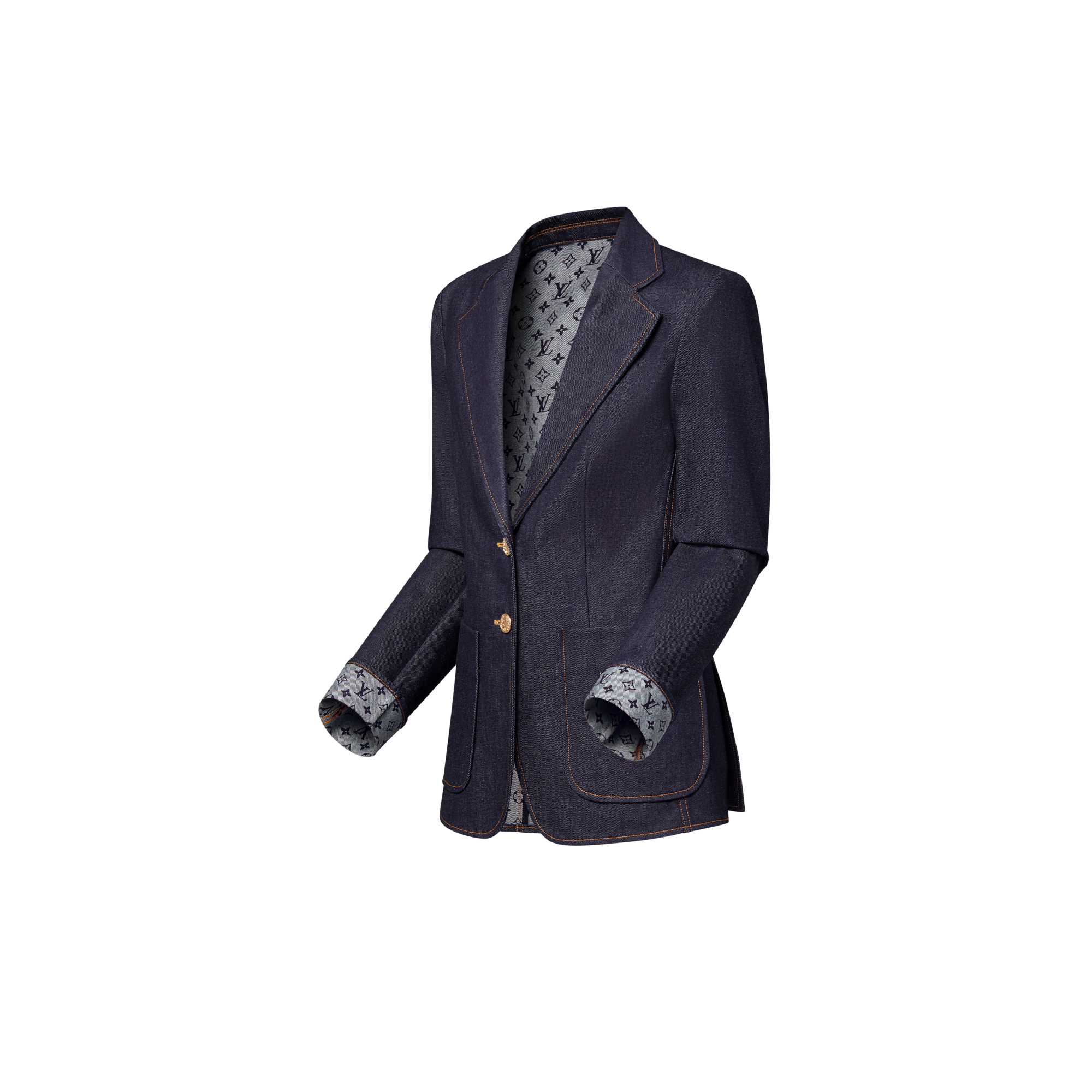 Blazer Bon Ton in denim  Donna Abbigliamento Cappotti e Giacche | LOUIS VUITTON (Zoom prodotto)