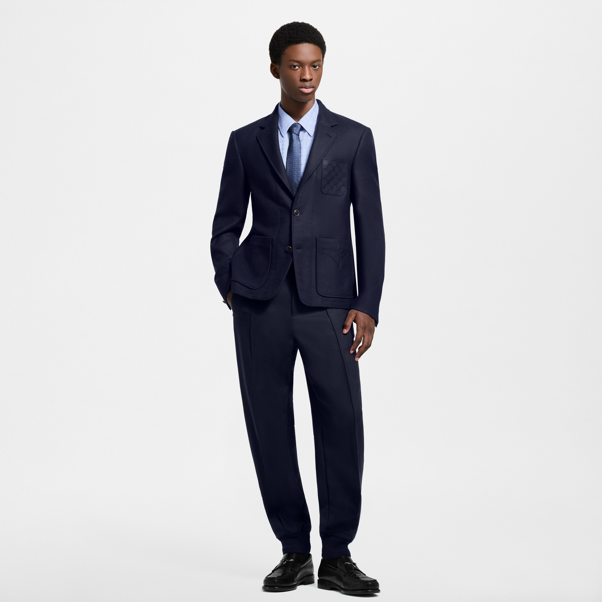 Blazer in flanella misto lana e seta  Uomo Abbigliamento Blazer e Giacche | LOUIS VUITTON (Zoom prodotto)