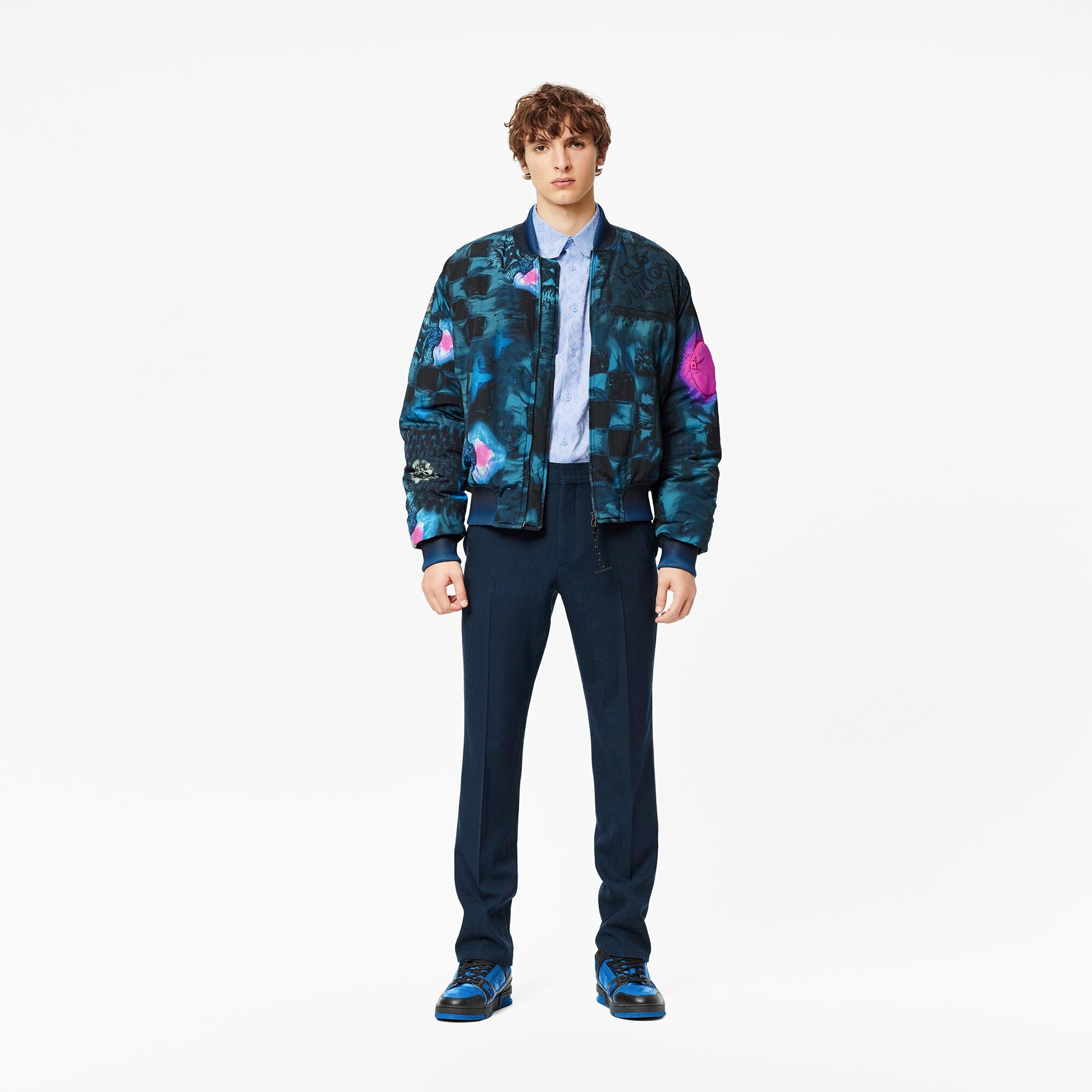 Bomber con motivo Damier Salt - Abbigliamento | LOUIS VUITTON