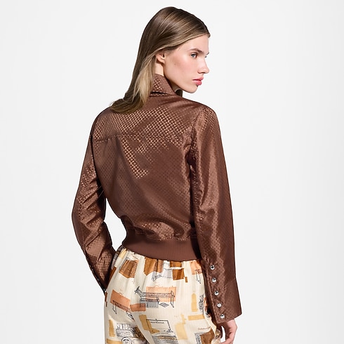 Bomber con motivo Nanogram Donna Abbigliamento Cappotti e Giacche | LOUIS VUITTON (Zoom prodotto)