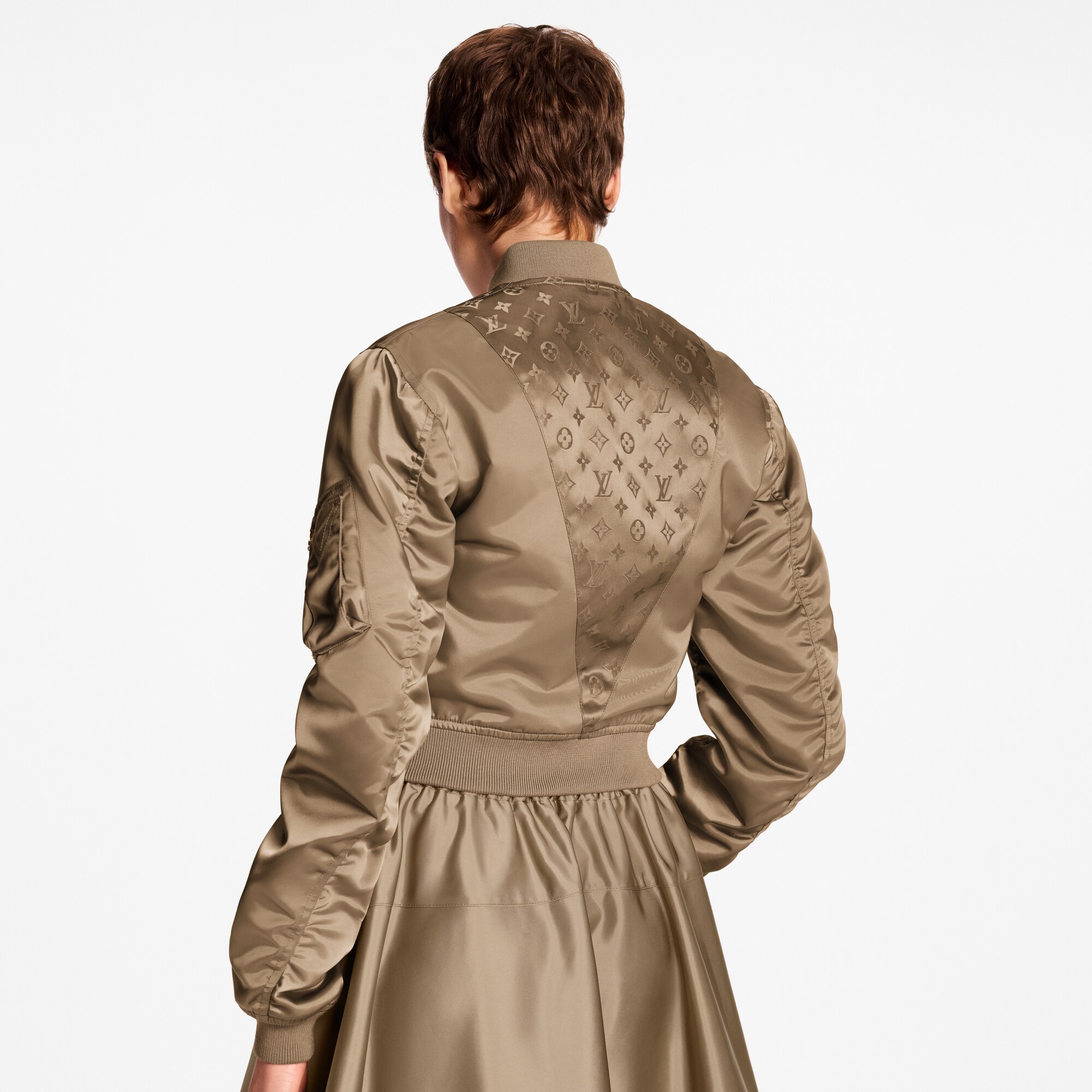 Bomber corto con maniche arricciate  Donna Abbigliamento Cappotti e Giacche | LOUIS VUITTON (Zoom prodotto)