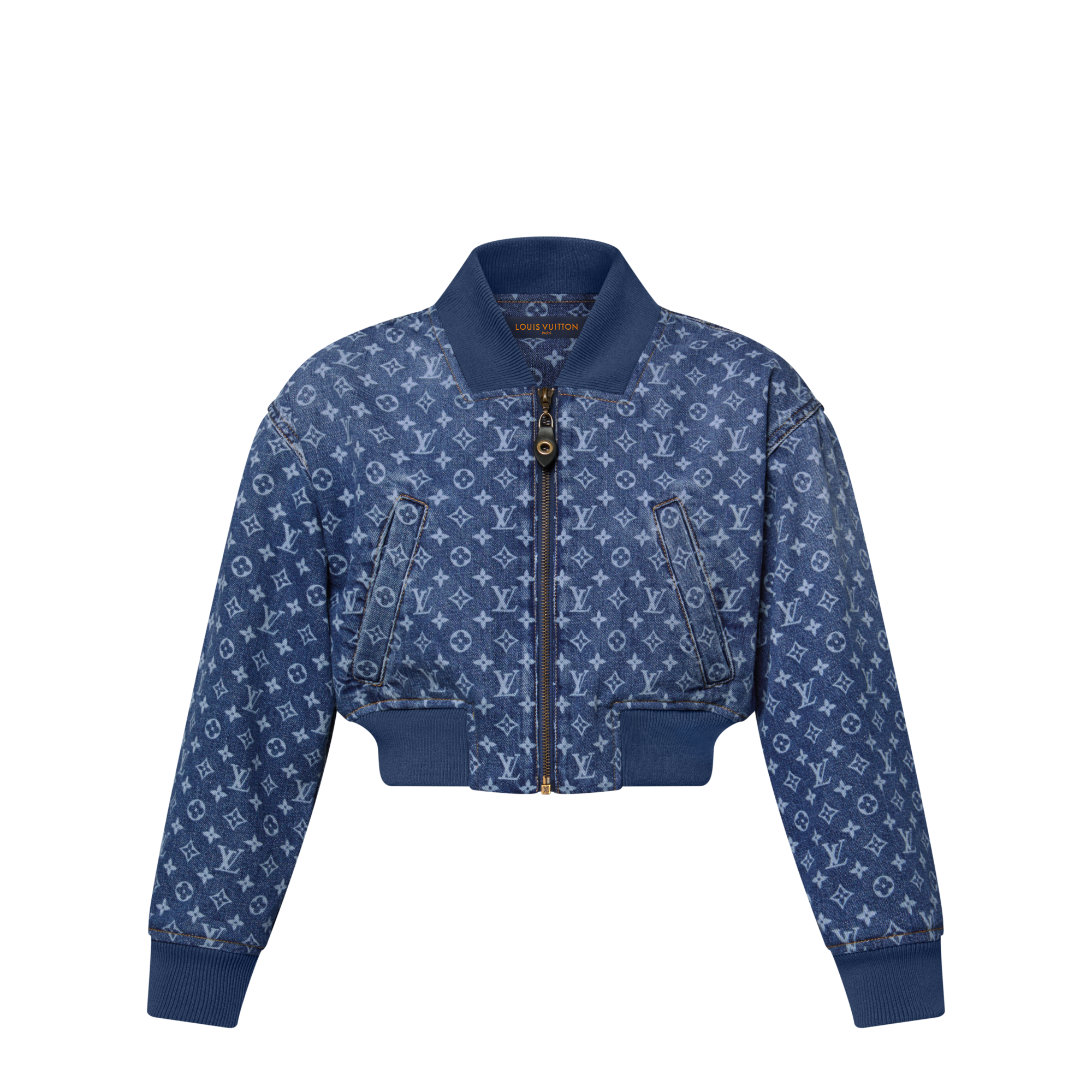 Bomber corto in denim con motivo Monogram  Donna Abbigliamento Cappotti e Giacche | LOUIS VUITTON (Zoom prodotto)