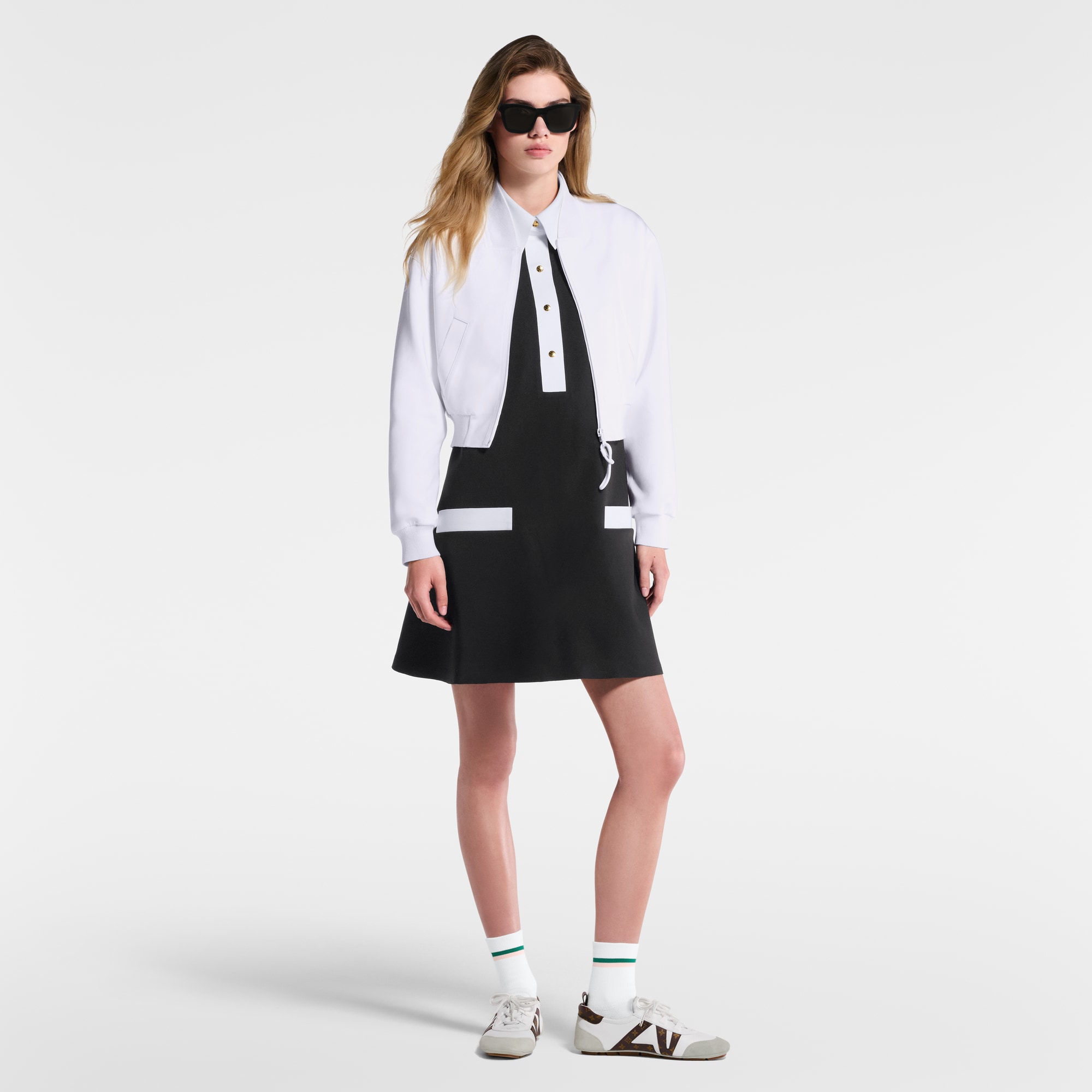 Bomber corto in jersey tecnico  Donna Abbigliamento Cappotti e Giacche | LOUIS VUITTON (Zoom prodotto)