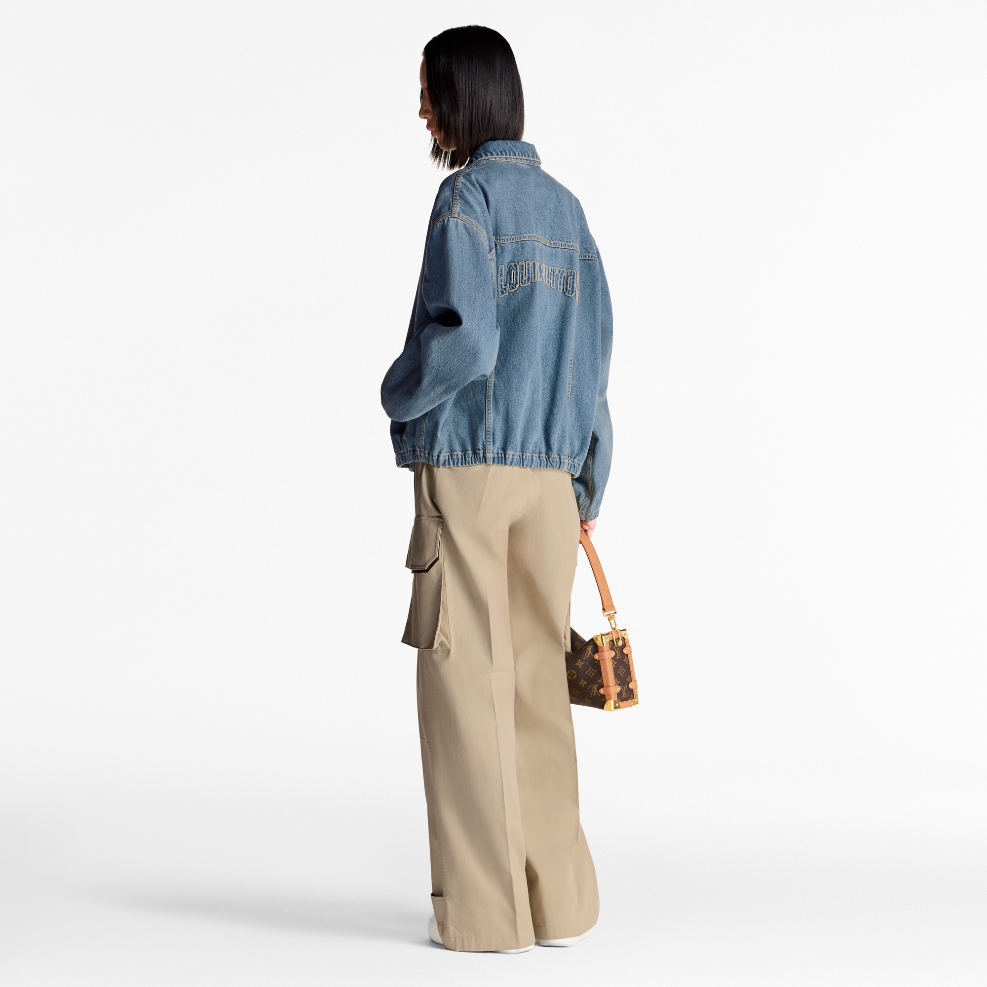Bomber in denim  Donna Abbigliamento Cappotti e Giacche | LOUIS VUITTON (Zoom prodotto)