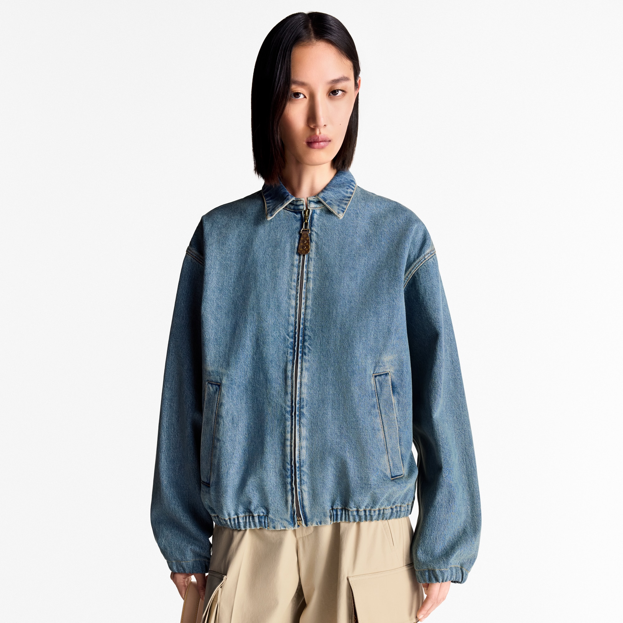 Bomber in denim  Donna Abbigliamento Cappotti e Giacche | LOUIS VUITTON (Zoom prodotto)