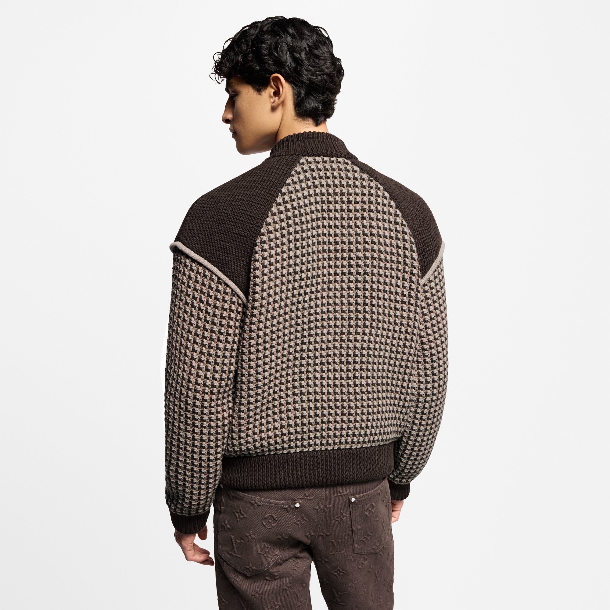 Bomber in maglia di cotone in trama jacquard  Uomo Abbigliamento Tutti i Capi di Abbigliamento | LOUIS VUITTON (Zoom prodotto)
