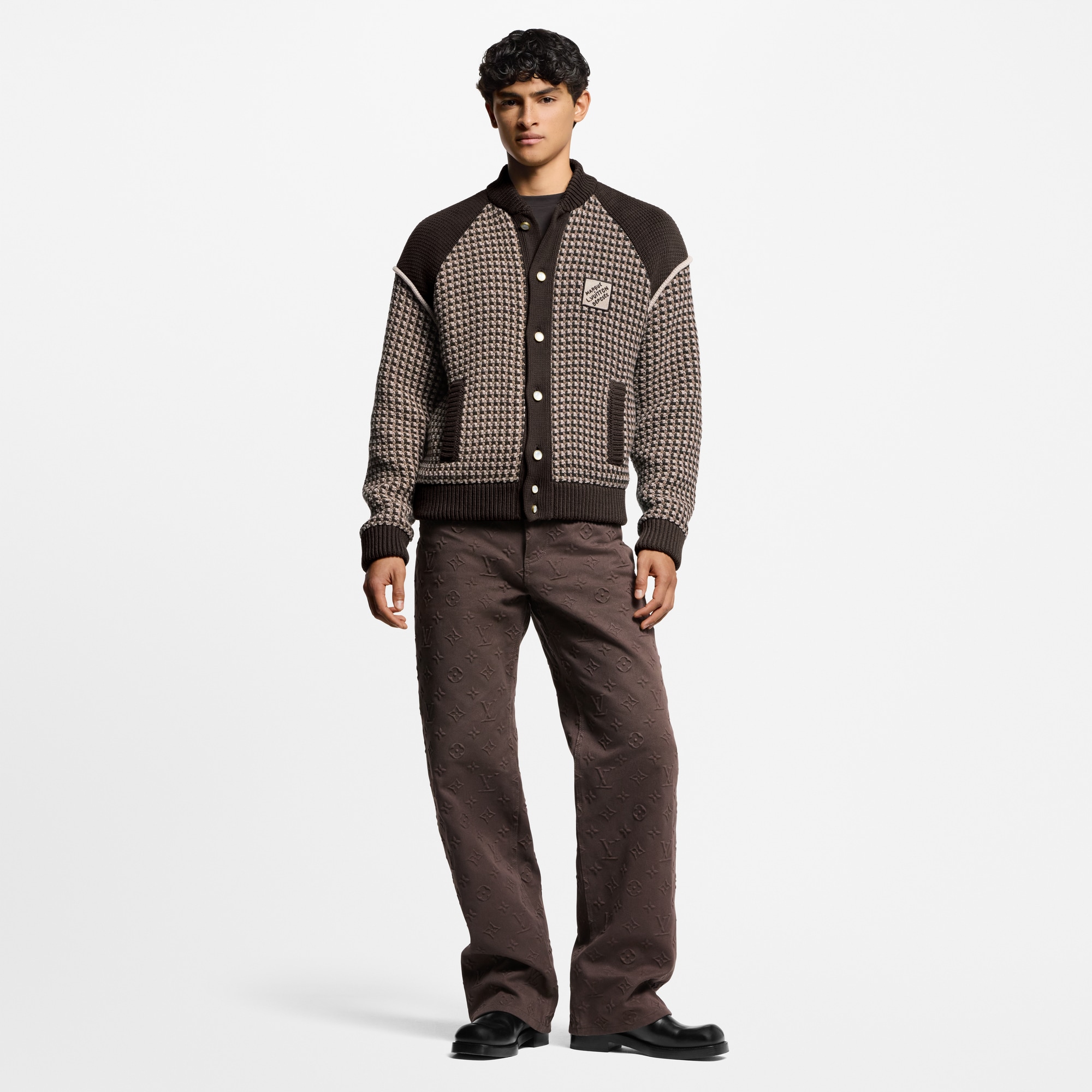 Bomber in maglia di cotone in trama jacquard  Uomo Abbigliamento Tutti i Capi di Abbigliamento | LOUIS VUITTON (Zoom prodotto)