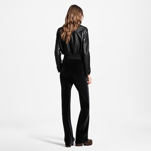 Bomber in pelle con dettagli di motivo Nanogram Donna Abbigliamento Cappotti e Giacche | LOUIS VUITTON (Zoom prodotto)