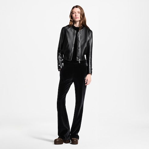 Bomber in pelle con dettagli di motivo Nanogram Donna Abbigliamento Cappotti e Giacche | LOUIS VUITTON (Zoom prodotto)
