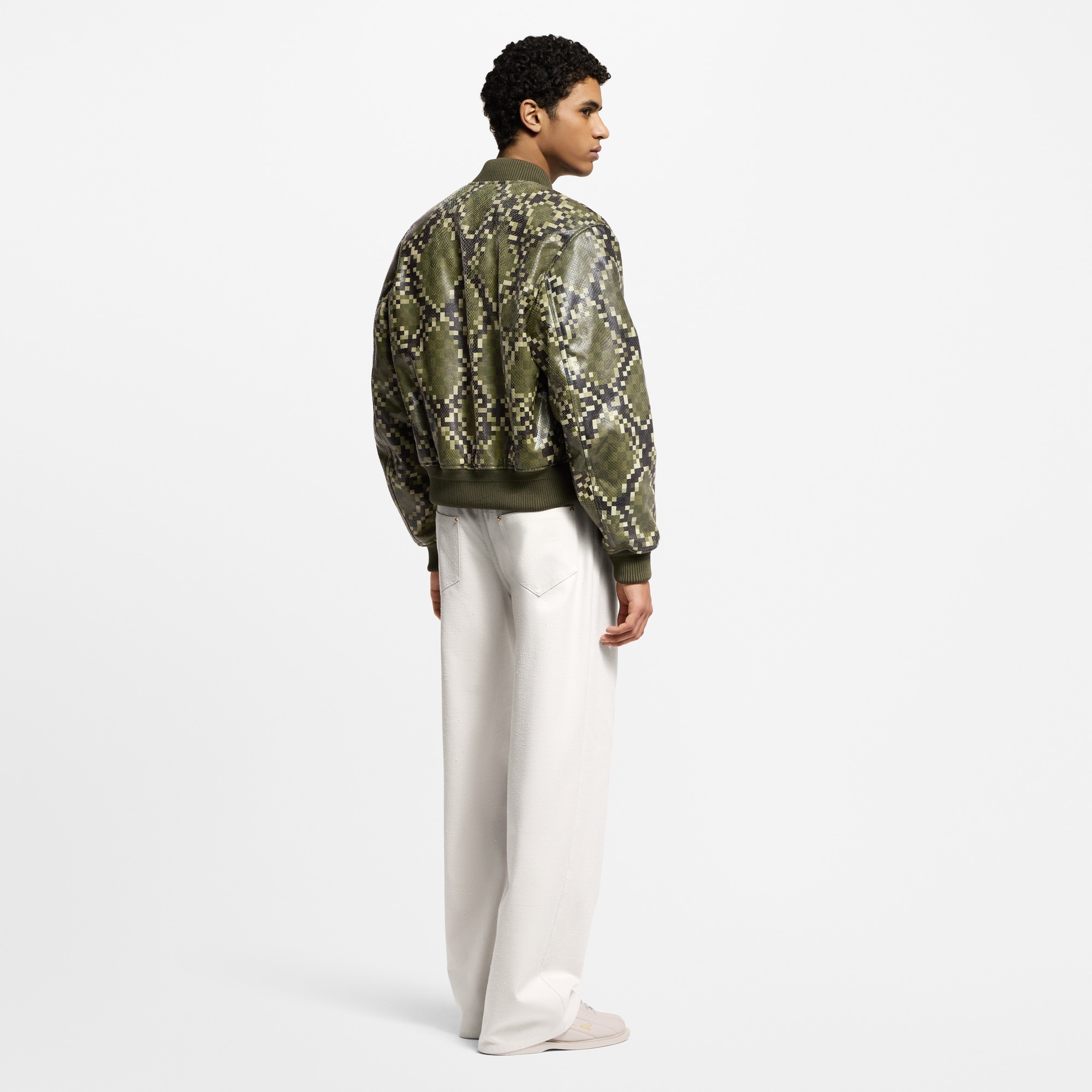 Bomber in pelle con motivo grafico  Uomo Abbigliamento Capispalla e Cappotti | LOUIS VUITTON (Zoom prodotto)