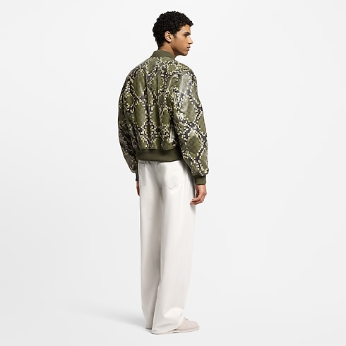 Bomber in pelle con motivo grafico Uomo Abbigliamento Capispalla e Cappotti | LOUIS VUITTON (Zoom prodotto)