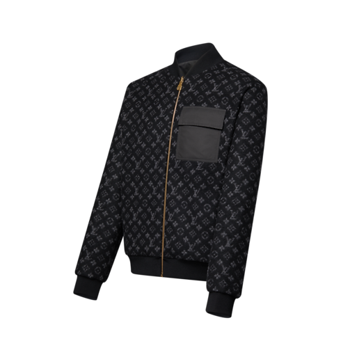 Bomber in pile reversibile con motivo Monogram Uomo Abbigliamento Capispalla e Cappotti | LOUIS VUITTON (Zoom prodotto)