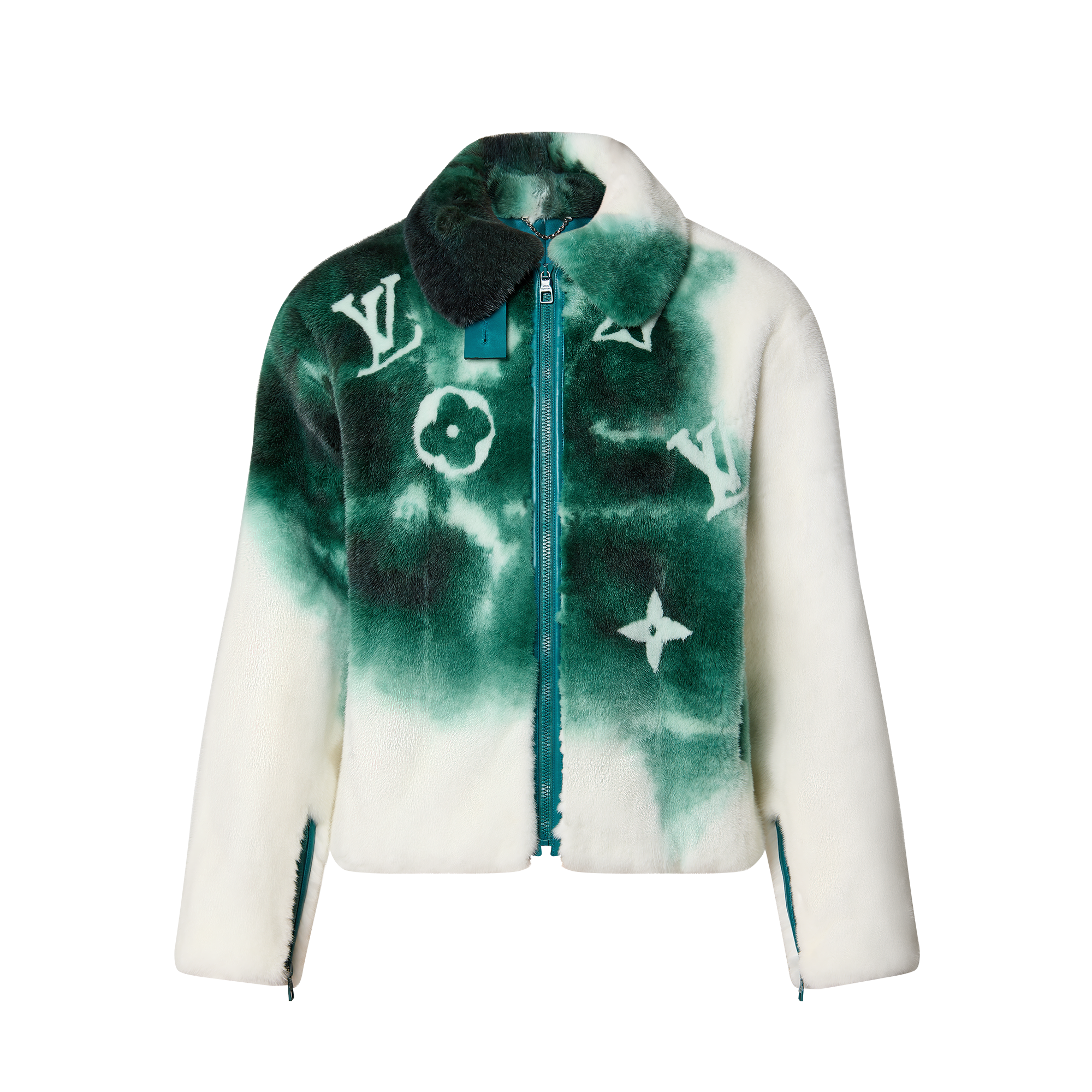 Bomber in visone con motivo LV Spray  Uomo Abbigliamento Capispalla e Cappotti | LOUIS VUITTON (Zoom prodotto)