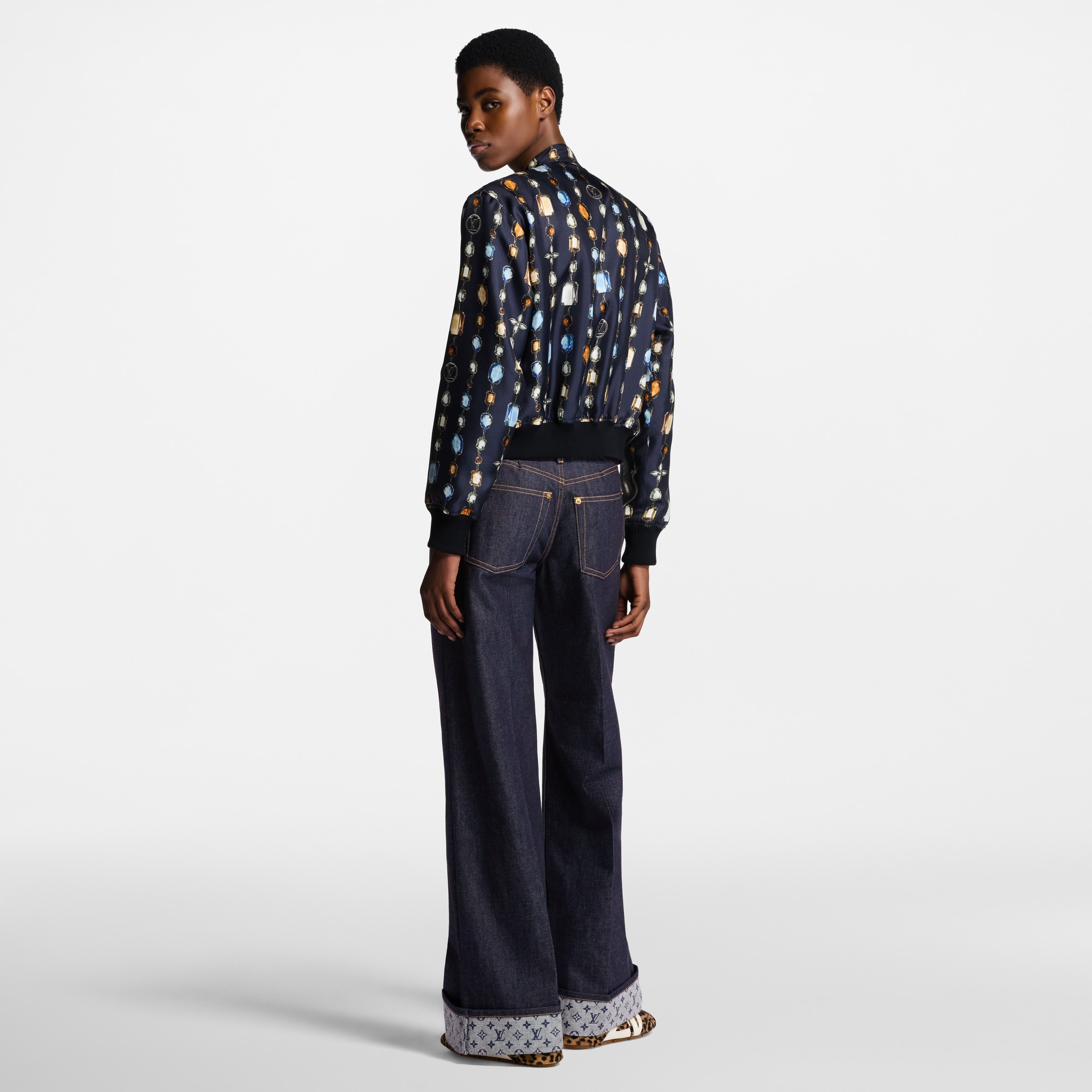Bomber reversibile con motivo di collana stampato  Donna Abbigliamento Cappotti e Giacche | LOUIS VUITTON (Zoom prodotto)
