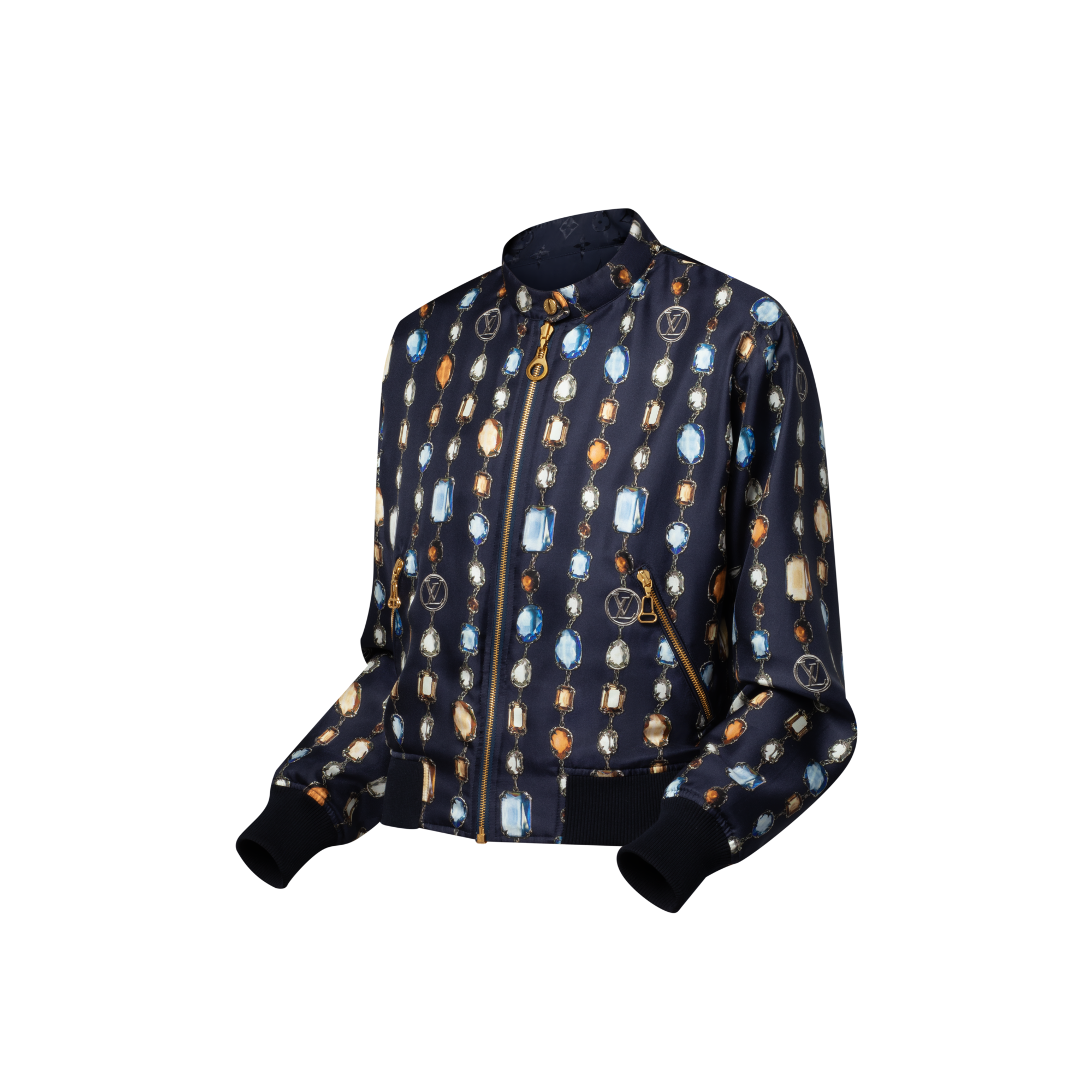 Bomber reversibile con motivo di collana stampato  Donna Abbigliamento Cappotti e Giacche | LOUIS VUITTON (Zoom prodotto)