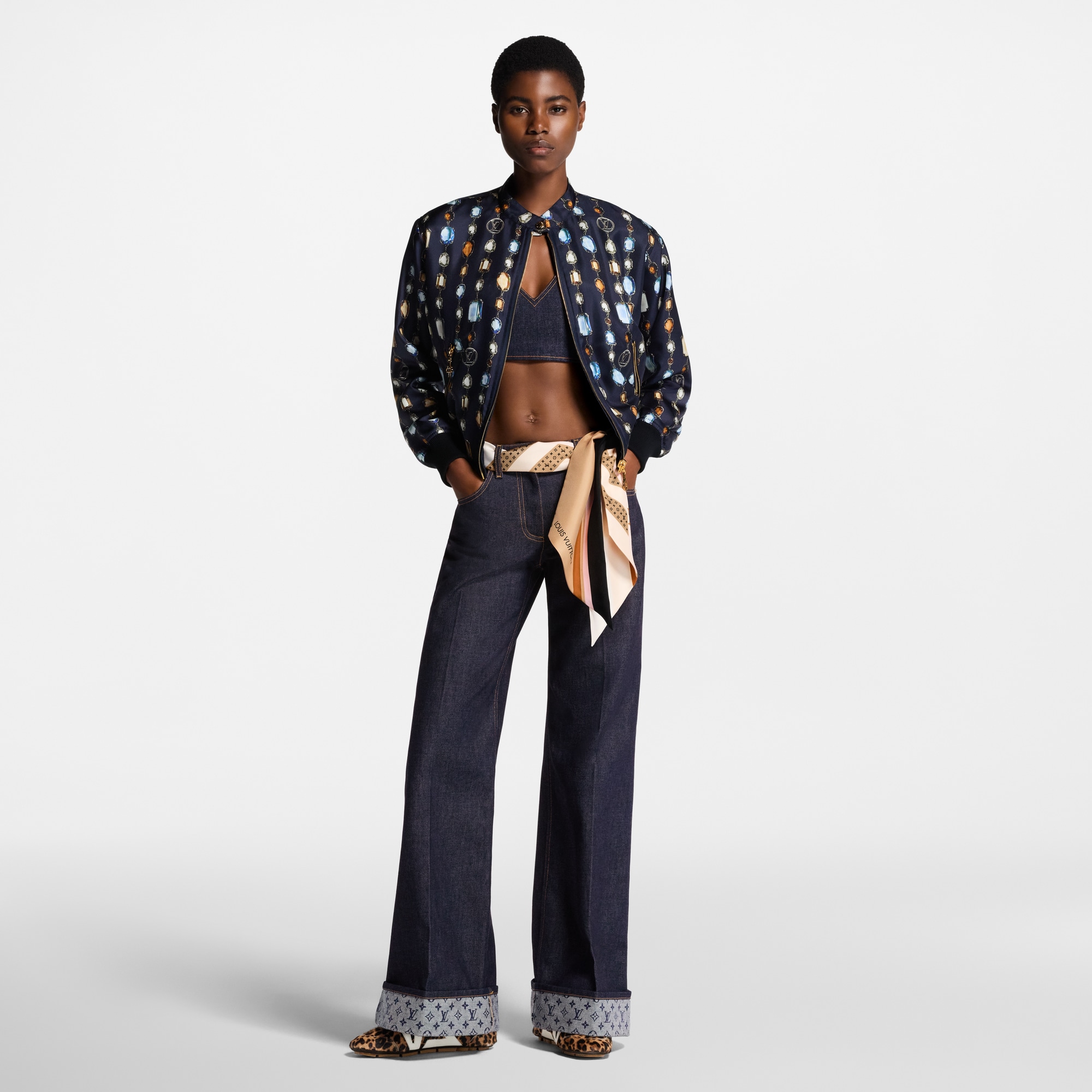 Bomber reversibile con motivo di collana stampato  Donna Abbigliamento Cappotti e Giacche | LOUIS VUITTON (Zoom prodotto)